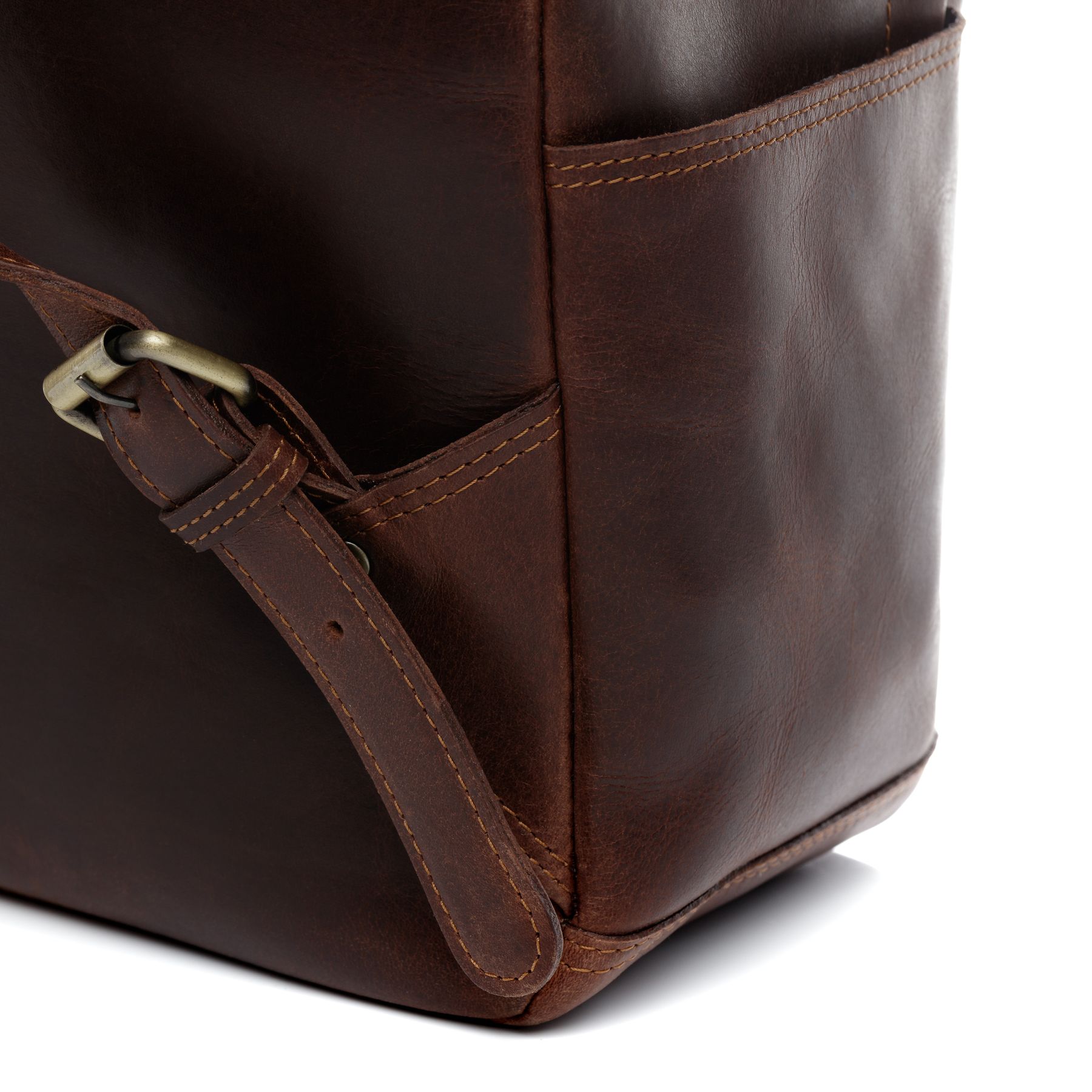 FERGÉ XL Rucksack Leder ARCHIE braun Fahrradrucksack 48489