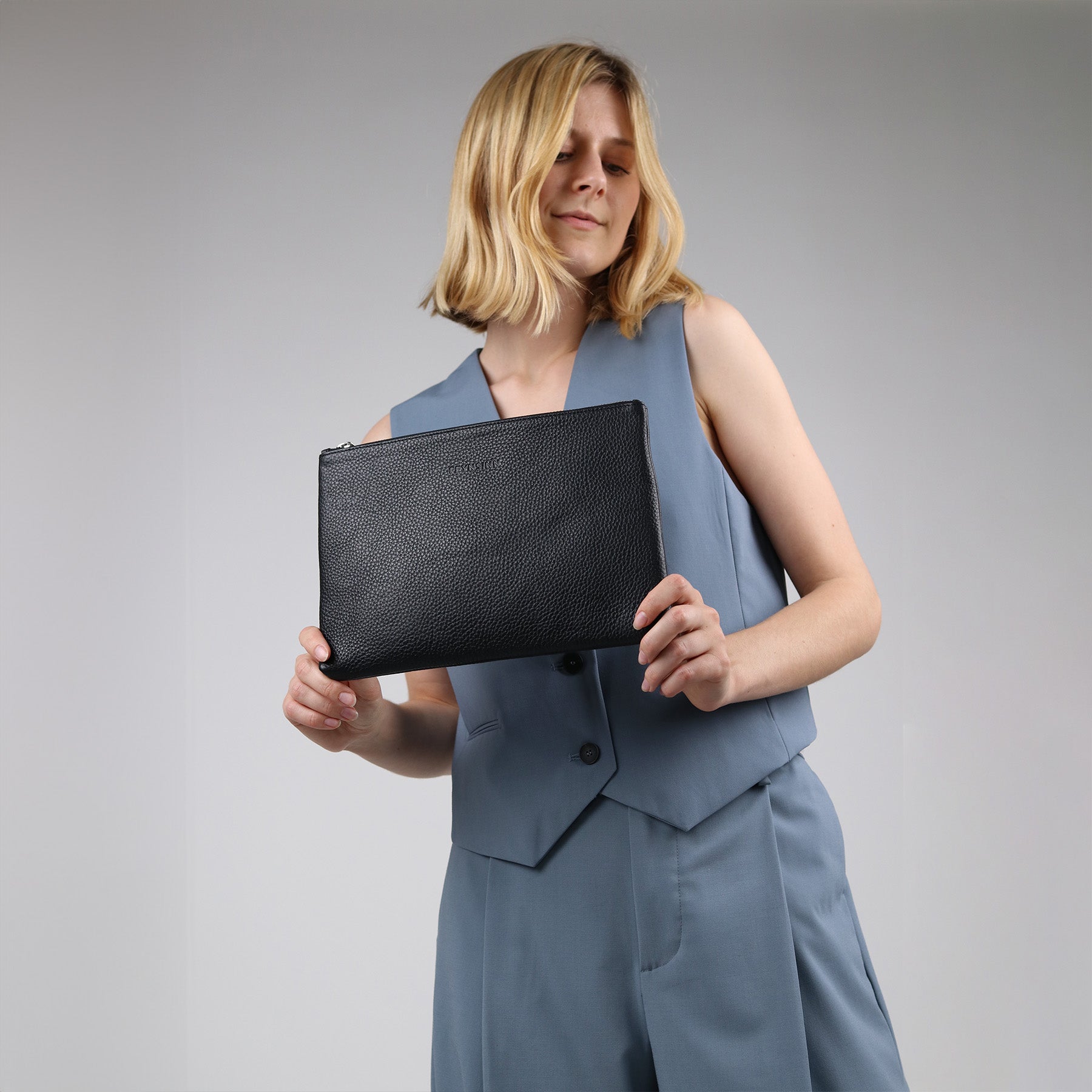 FEYNSINN BERLIN System Add On Tote Leder-16 NEA schwarz 41494