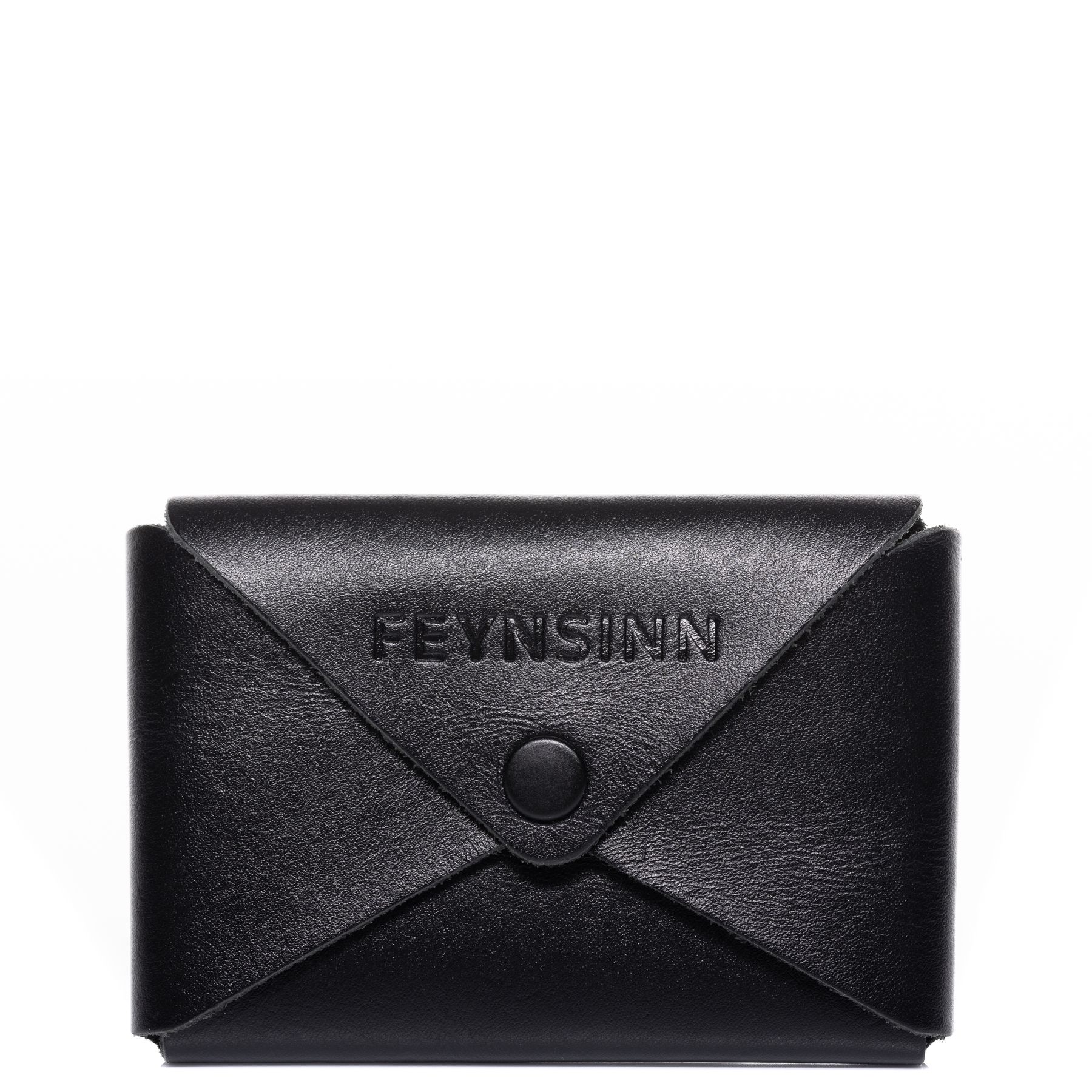 FEYNSINN BERLIN Business Karten Halter Leder klein SAMU schwarz 41783