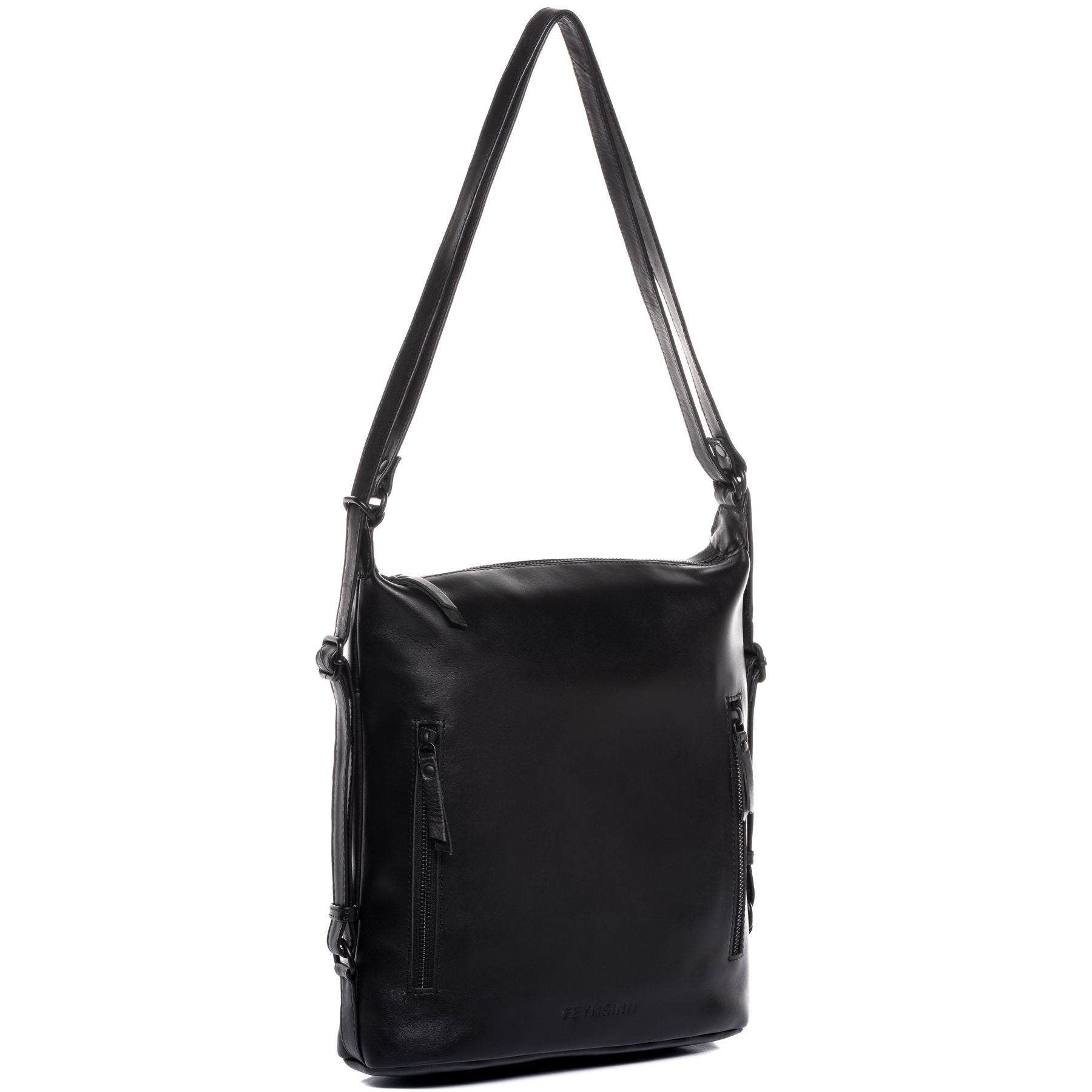 FEYNSINN BERLIN 2in1 crossbody Rucksack Leder AYA schwarz 41790