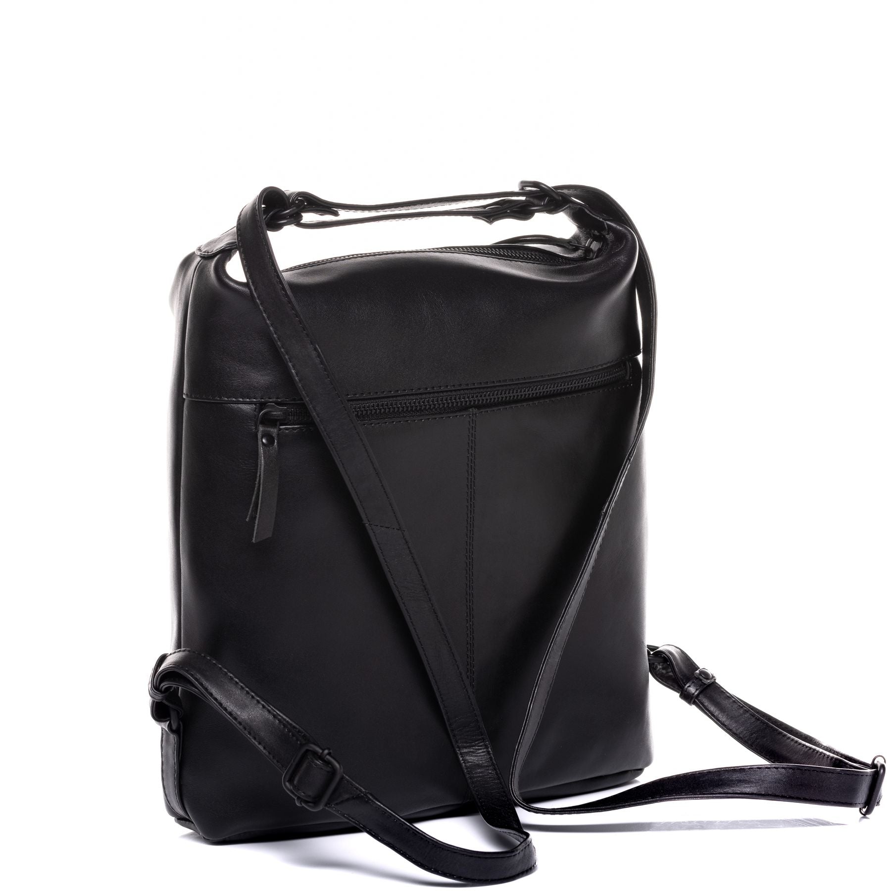 FEYNSINN BERLIN 2in1 crossbody Rucksack Leder AYA schwarz 41793