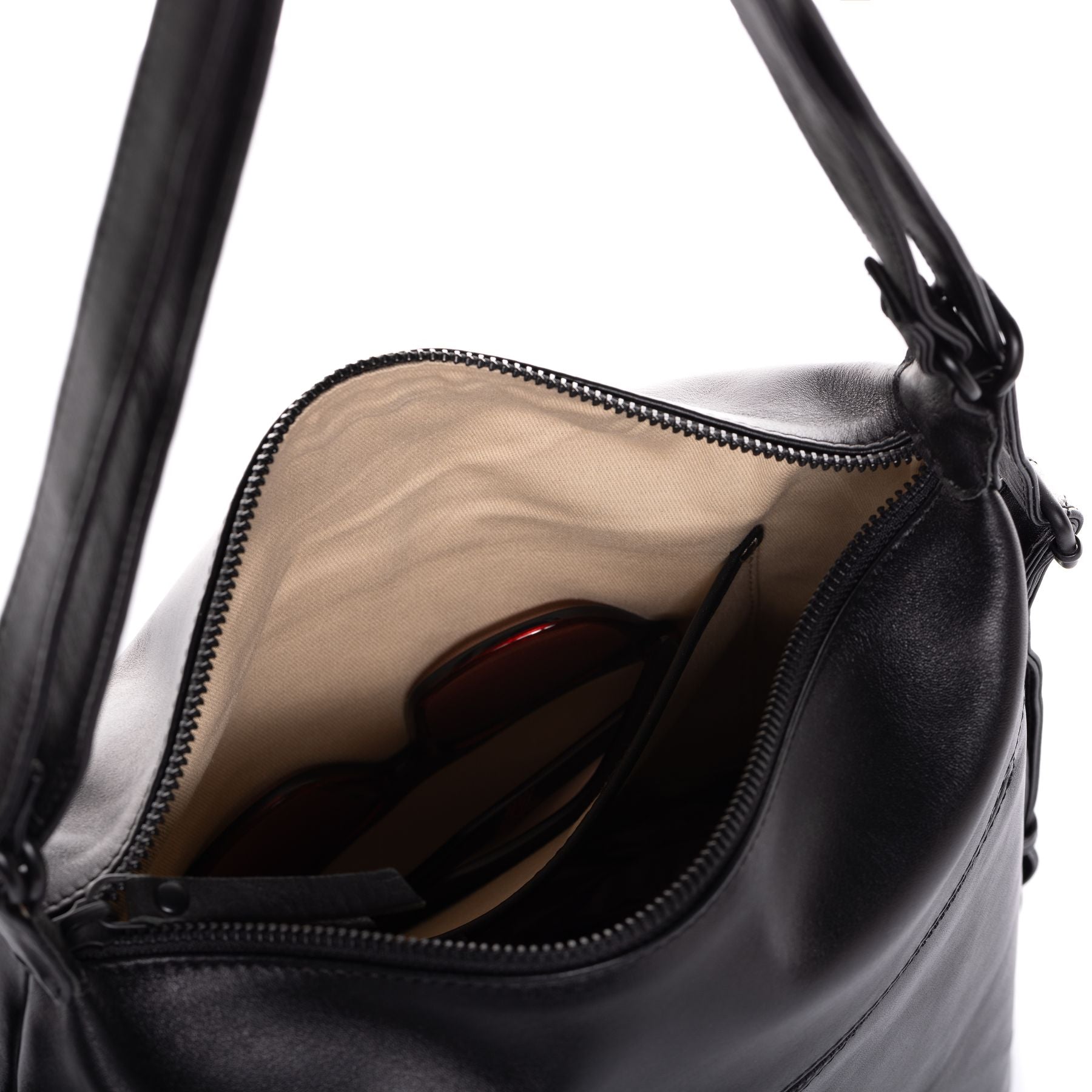 FEYNSINN BERLIN 2in1 crossbody Rucksack Leder AYA schwarz 41797