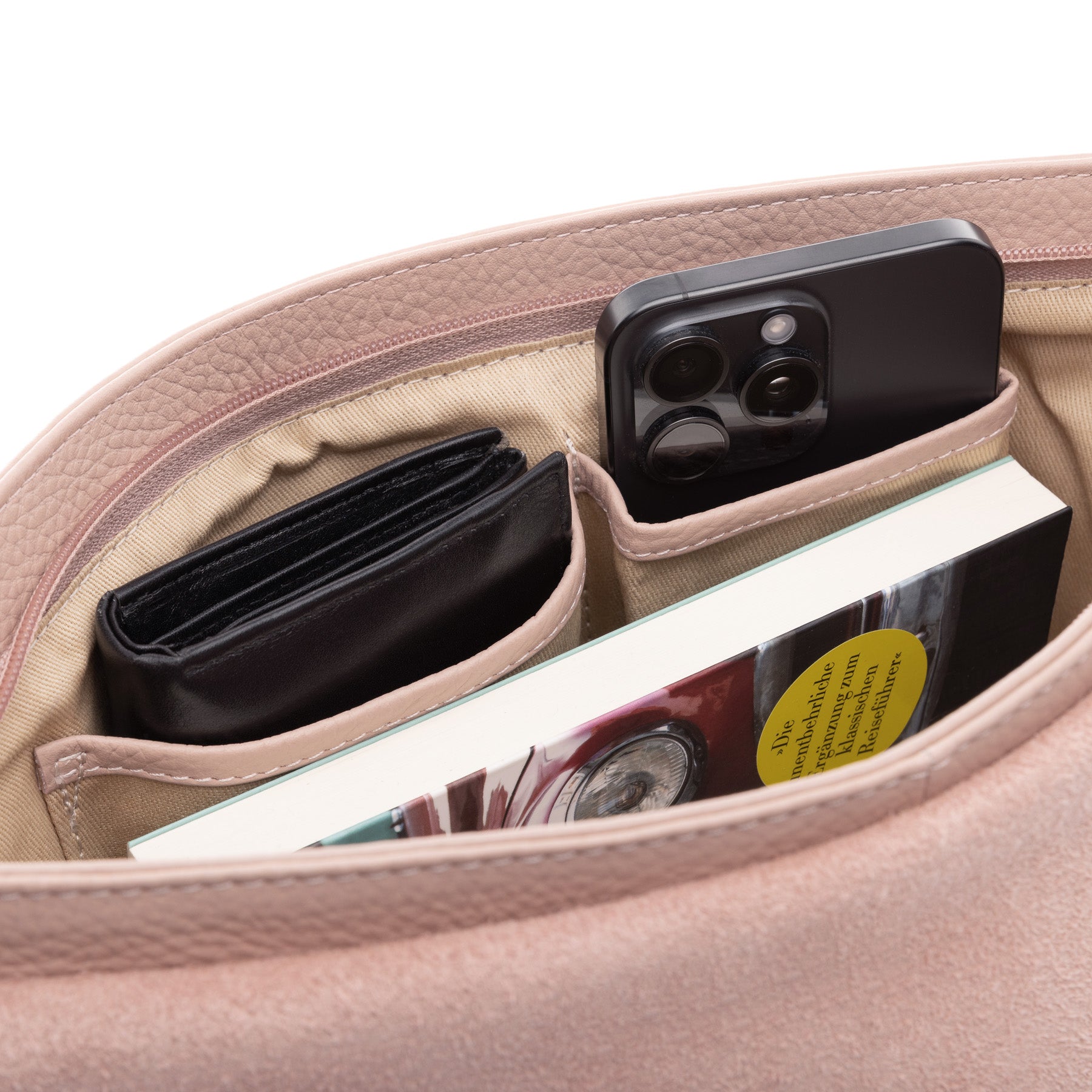 FEYNSINN BERLIN Schultertasche Leder LIVA M Umhängetasche Damen 45700