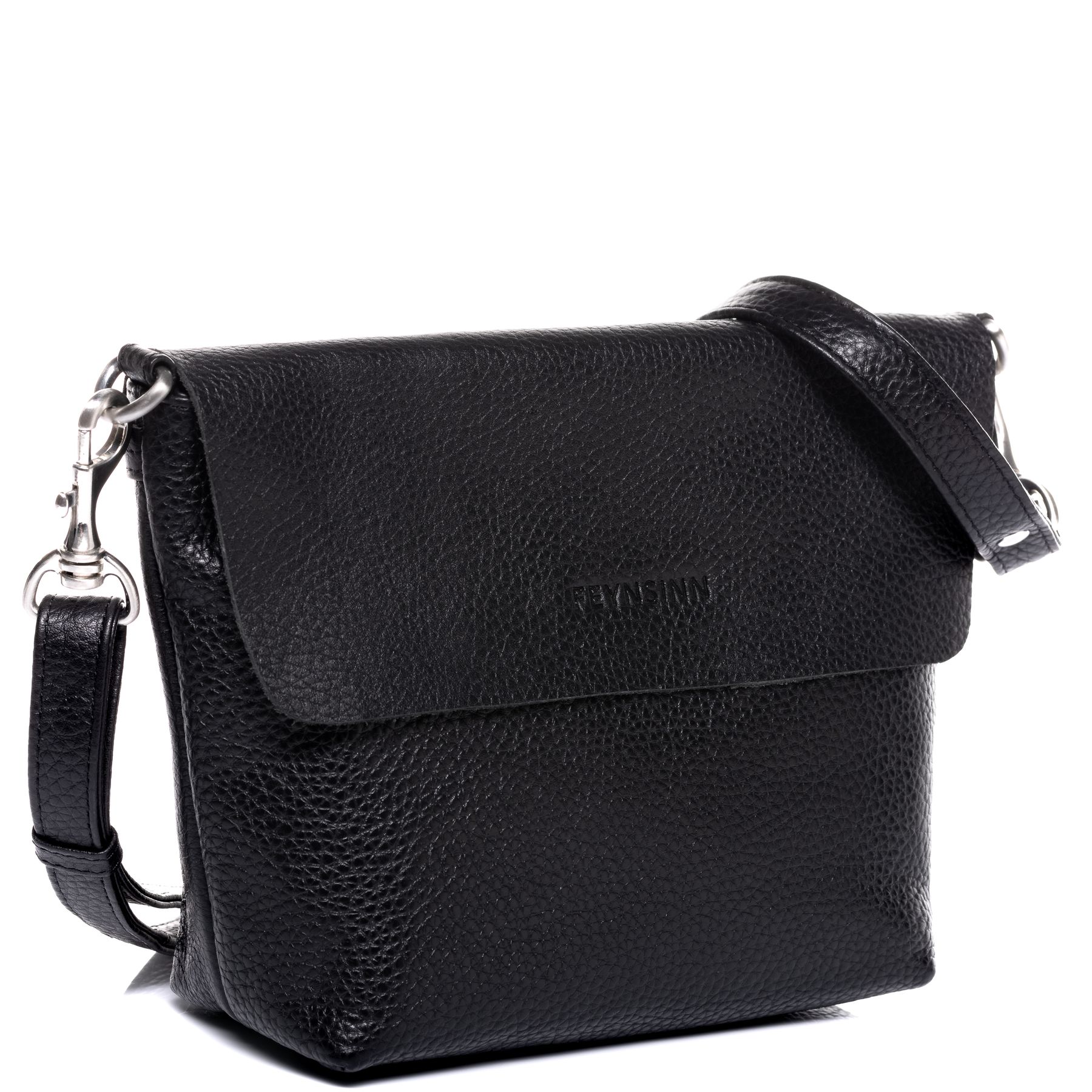 FEYNSINN BERLIN Schultertasche Leder & Umhängetasche Leder klein LIVA schwarz 41844