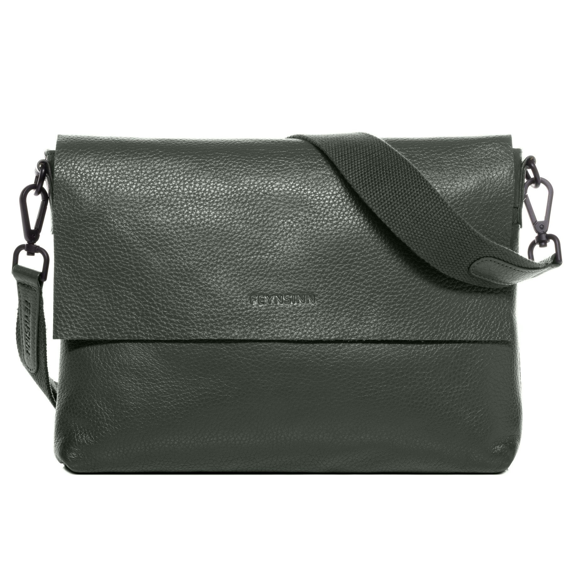 FEYNSINN BERLIN Umhängetasche Leder LINNEA Night-Green 42463