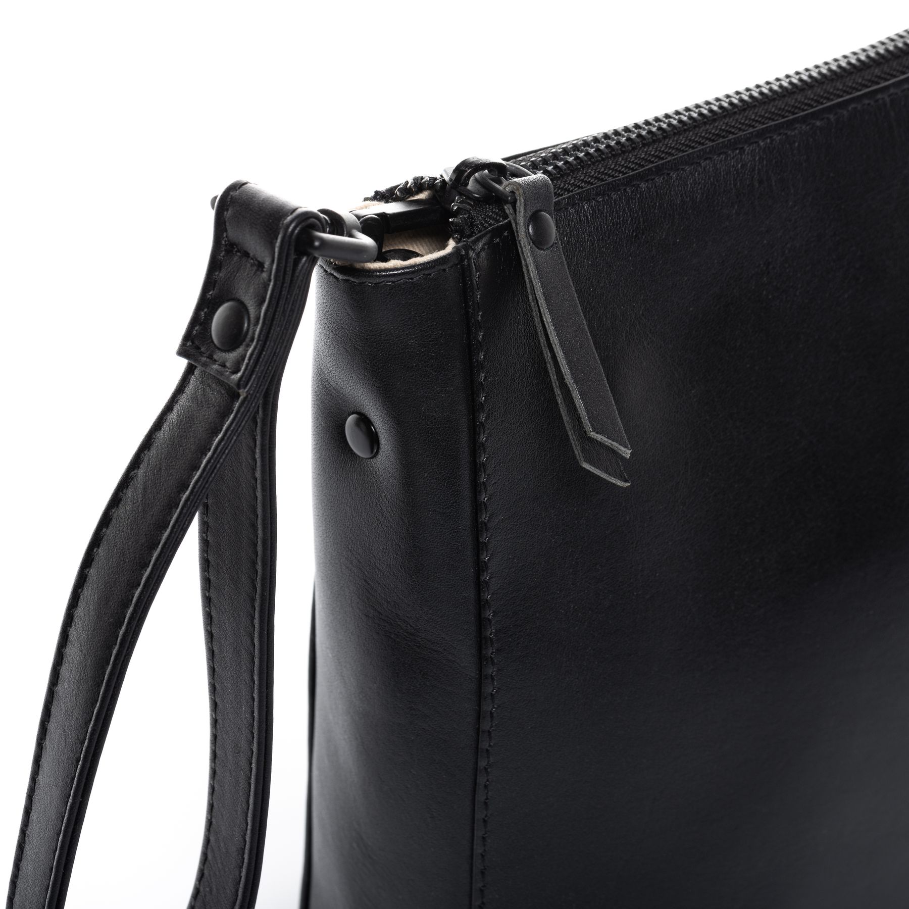 FEYNSINN BERLIN Schultertasche Leder & Clutch Leder JEMMA schwarz 36632