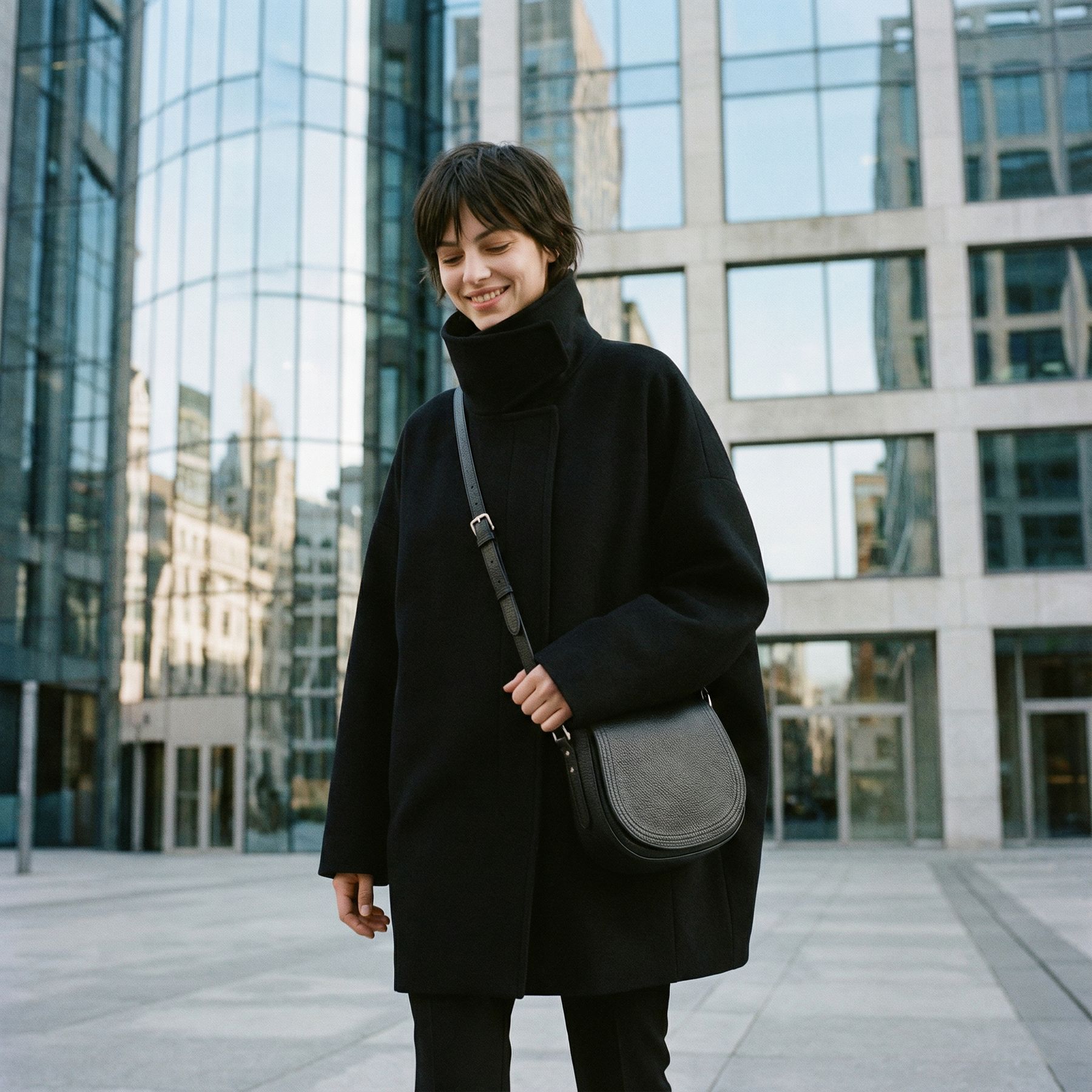 Umhängetasche SUKI Schultertasche Leder