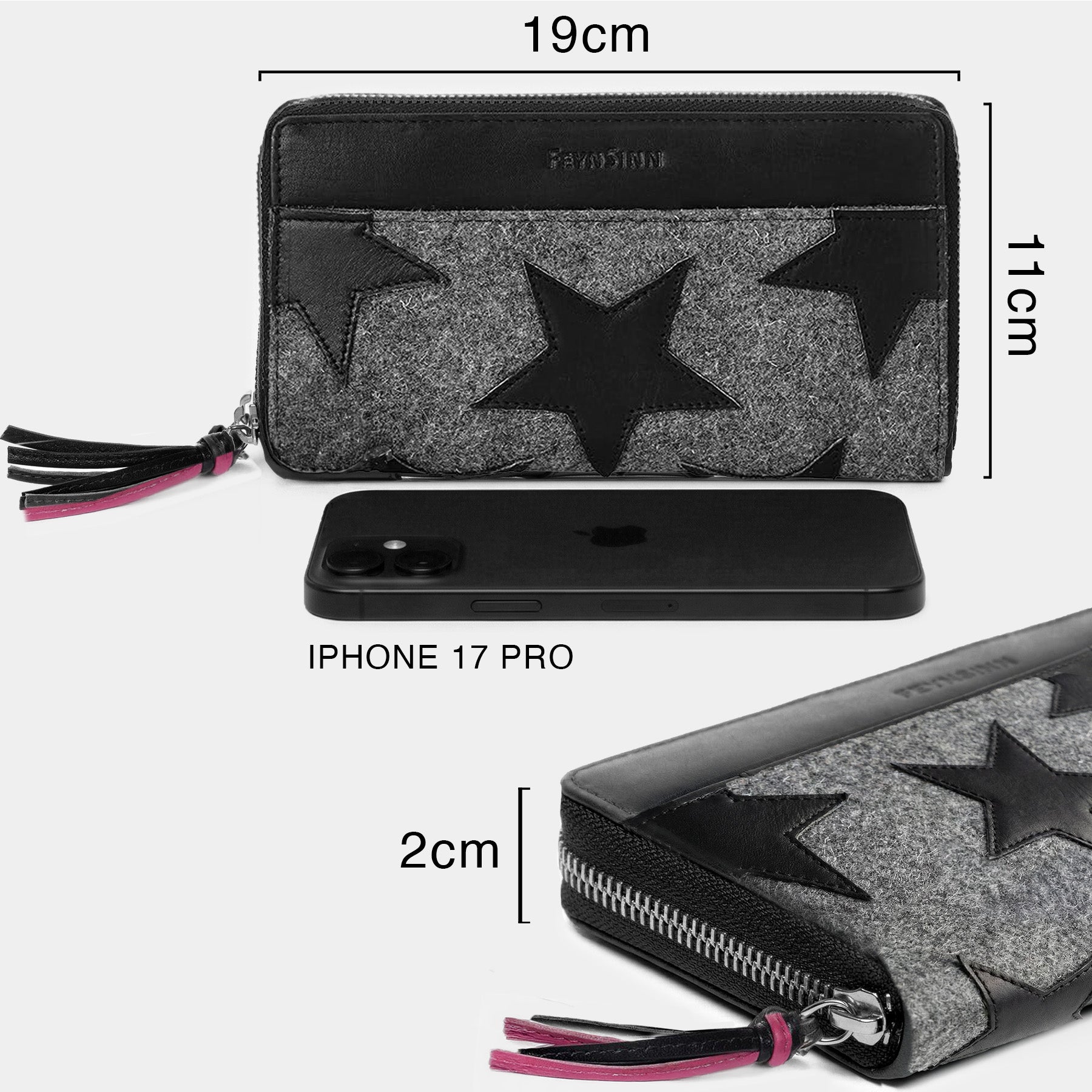 Geldbeutel-Leder-schwarz-grau-7-Seiten-masse