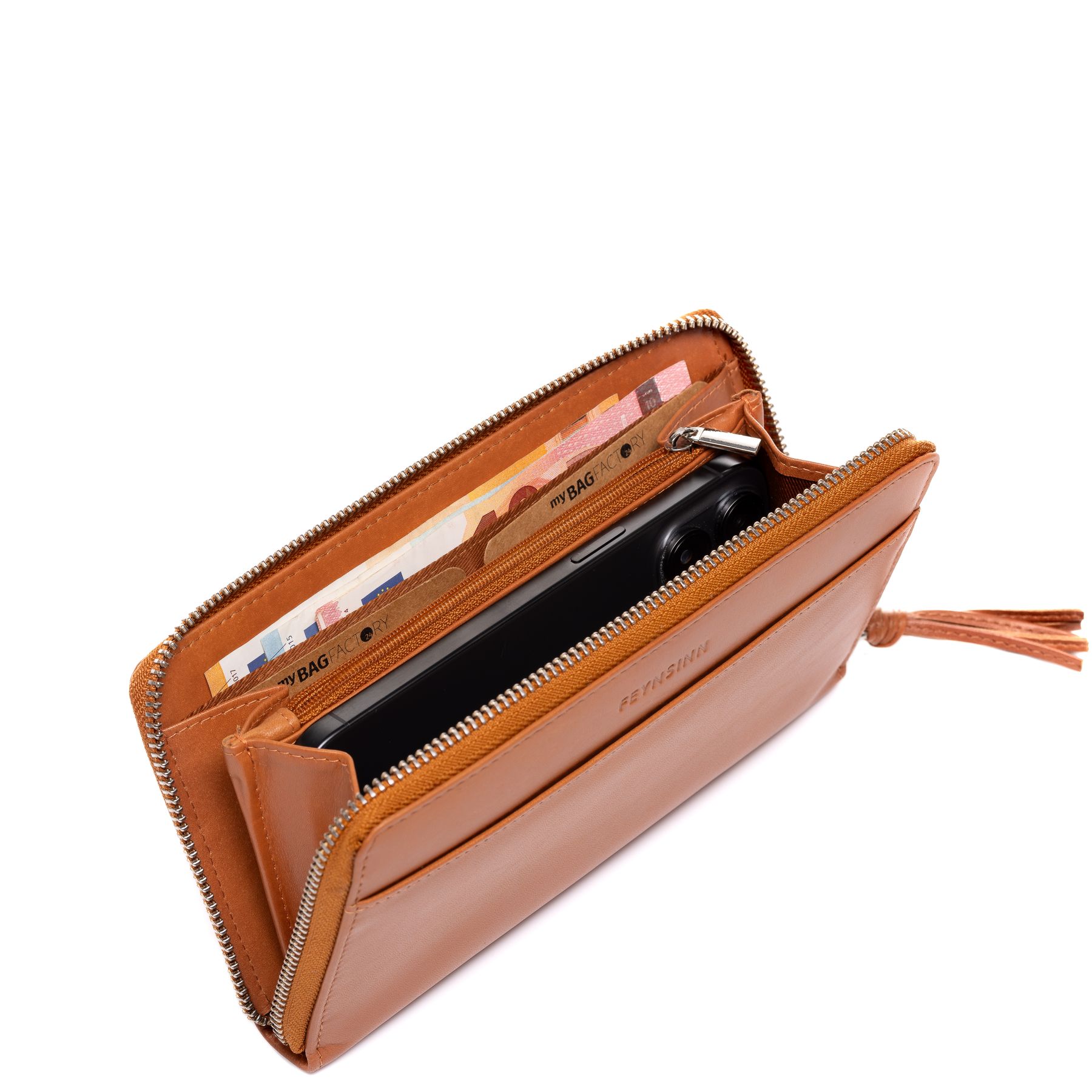 FEYNSINN Geldbeutel Leder RONJA schwarz oder braun 43438