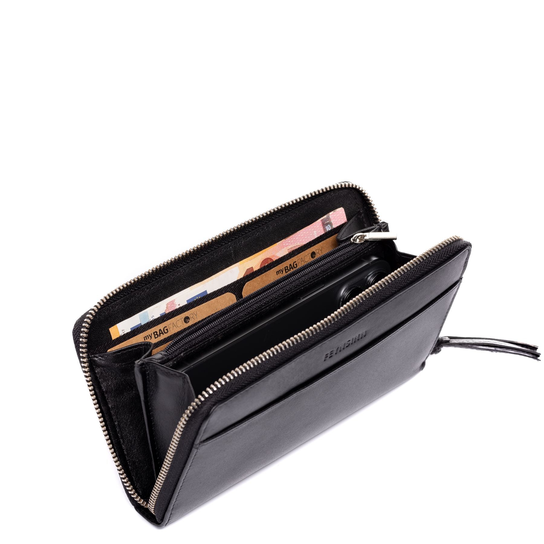 FEYNSINN Geldbeutel Leder RONJA schwarz oder braun 43442