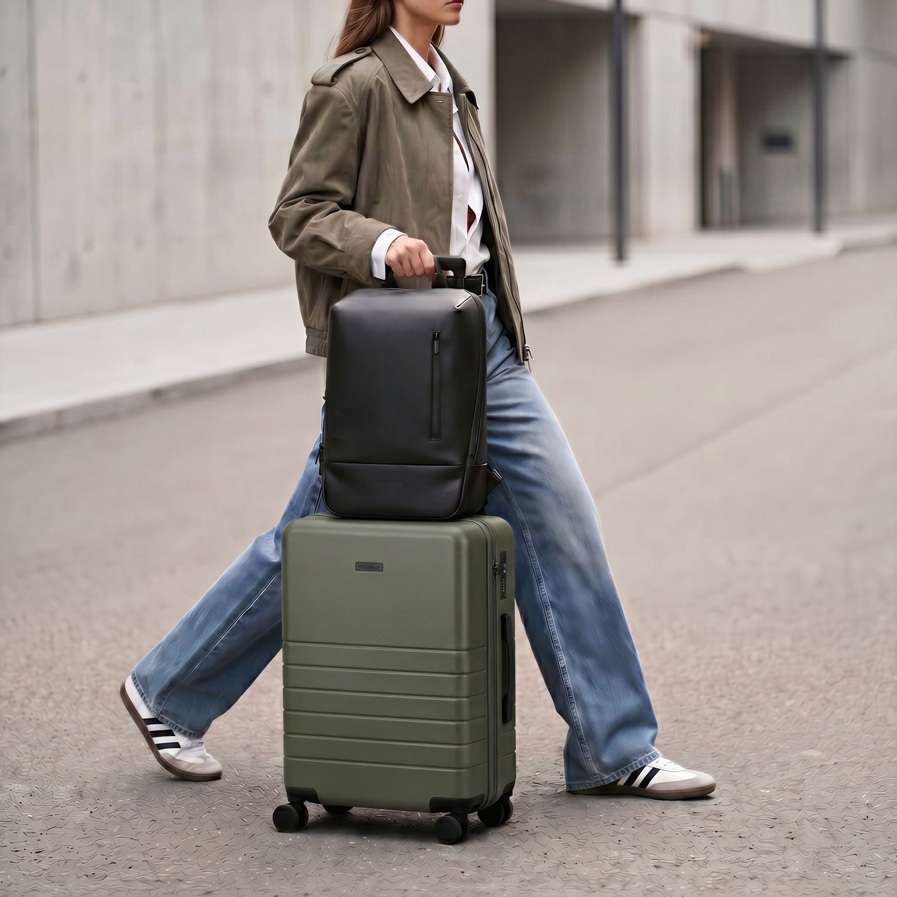 RYKER & DAG Travel Set Olive Inuse