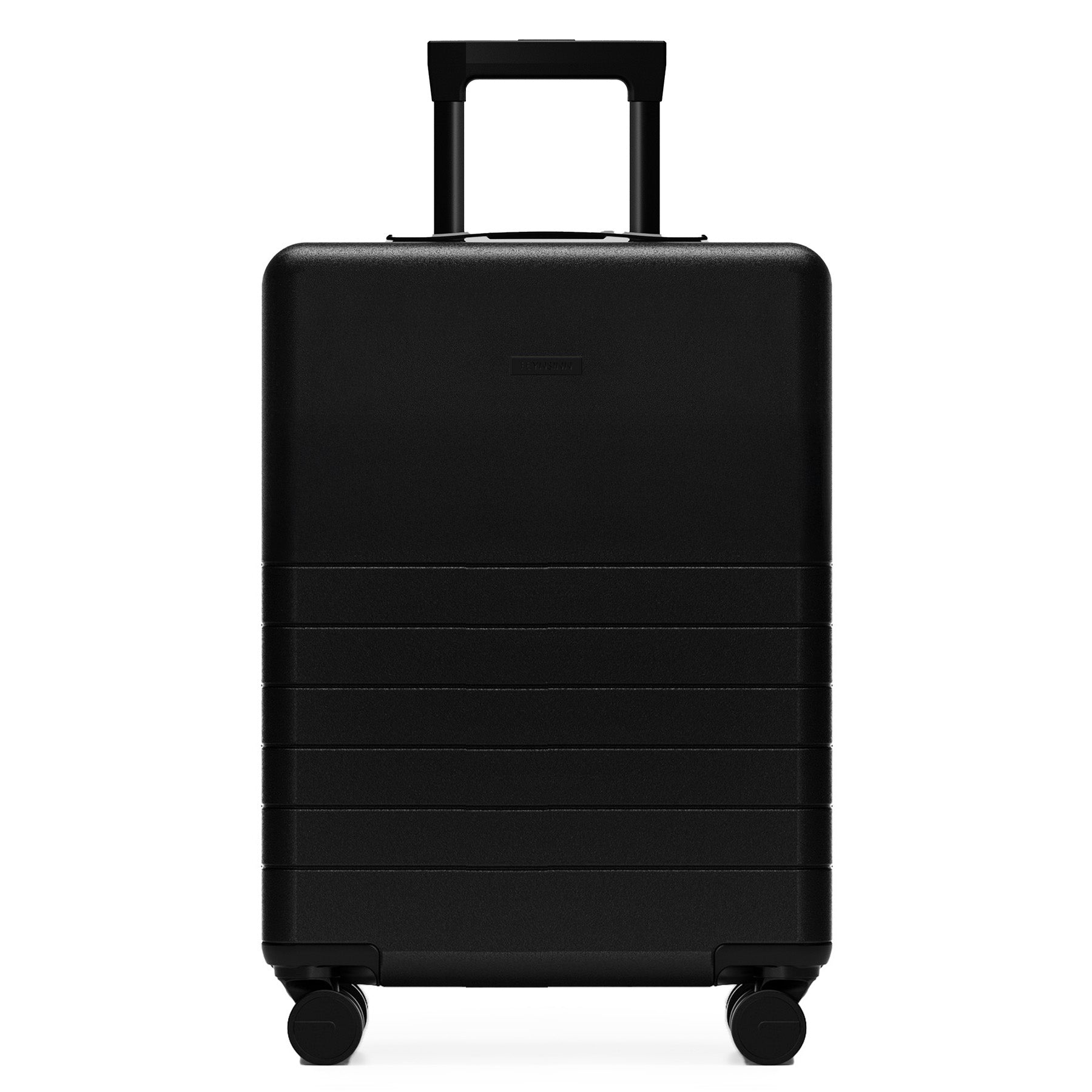 FEYNSINN Handgepäck-Koffer RYKER mit Frontfach schwarz beige olive Reisekoffer Kabinen-Trolley Hartschale 4 Rollen 50698