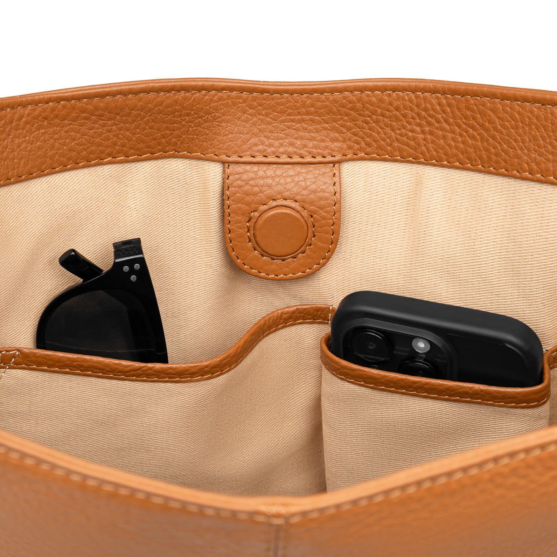 NOE Hobo Bag Rambler braun Innen