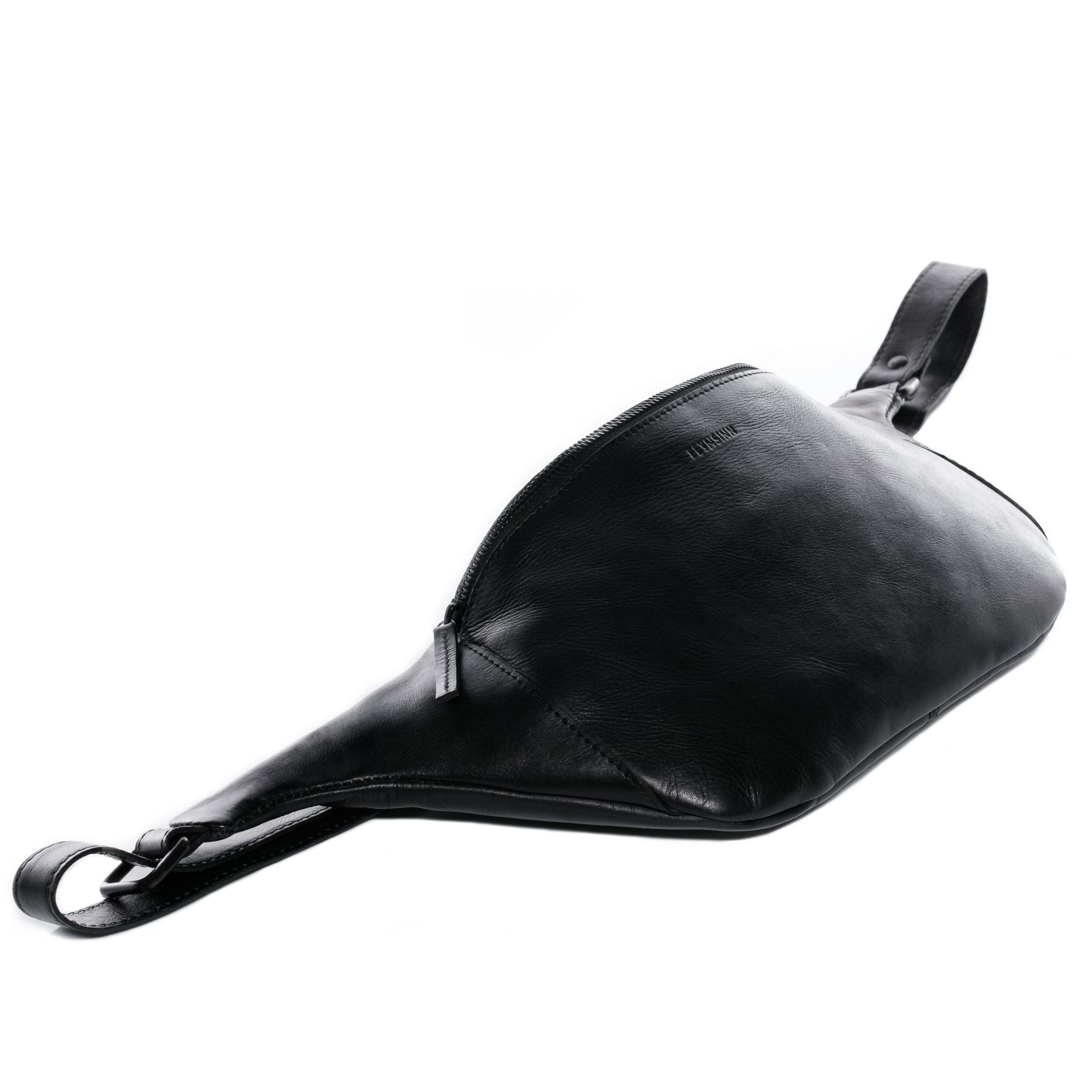 FEYNSINN BERLIN Hüfttasche & Umhängetasche Leder XL MILLA schwarz 22059