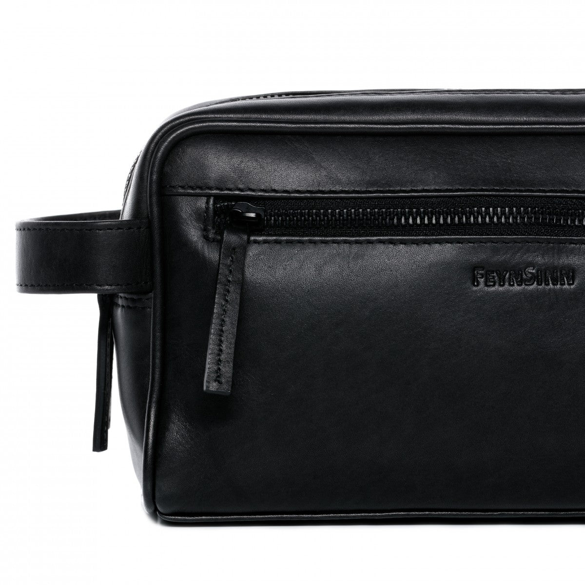FEYNSINN BERLIN Kulturbeutel Leder FRIIS schwarz 12654