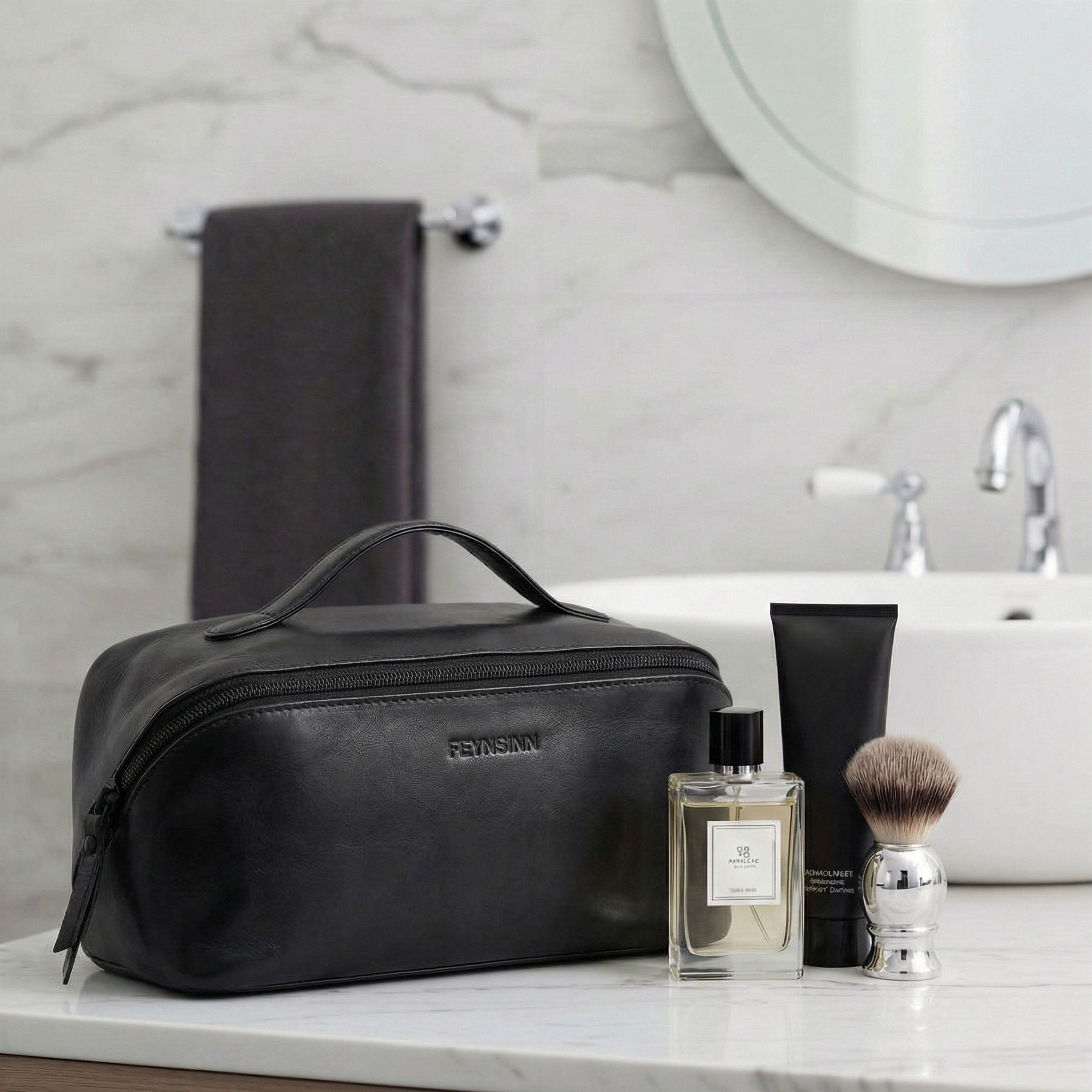 Kulturtasche Glattleder-bo