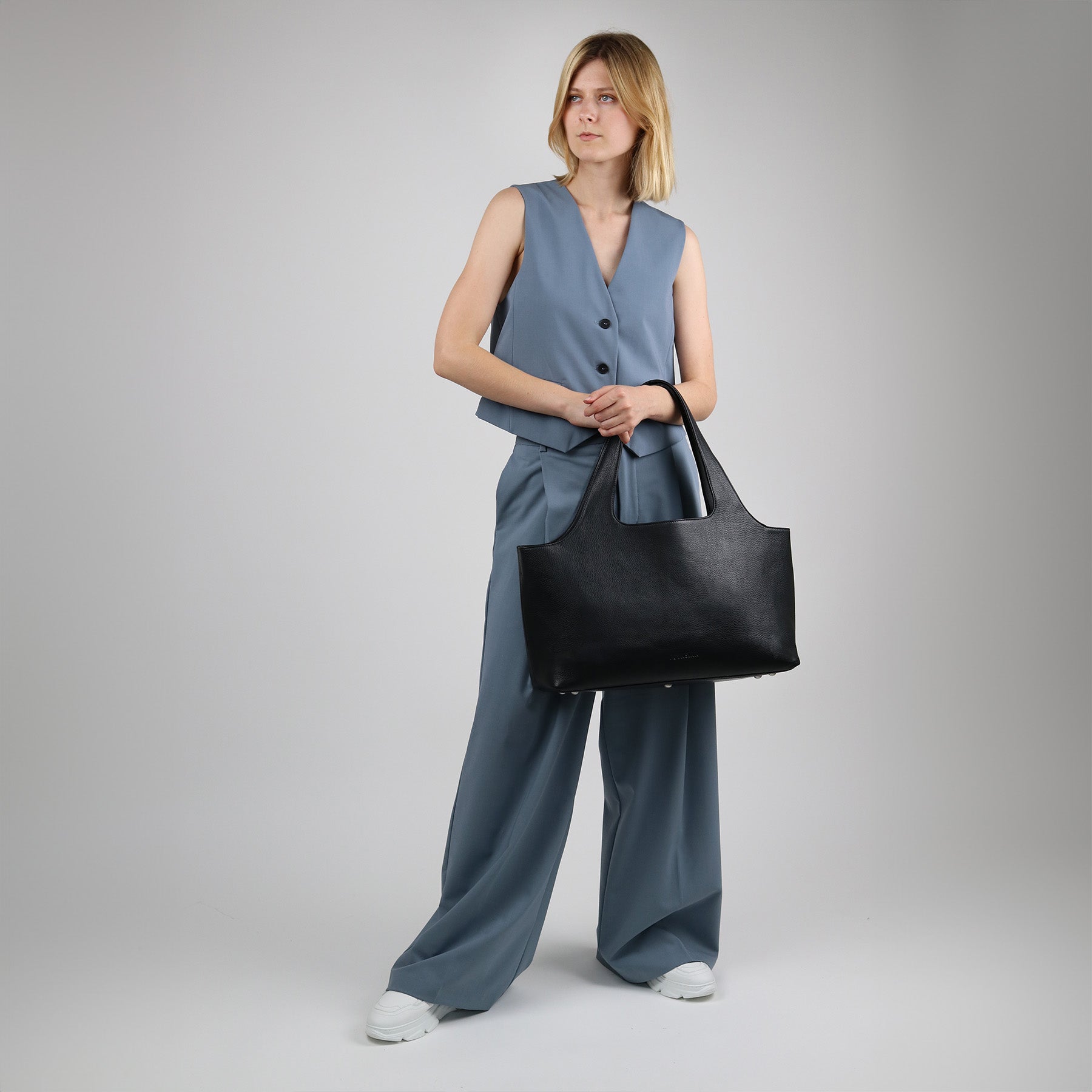 FEYNSINN BERLIN 5er Set Handtasche Leder 13" NEA Henkeltasche 50090