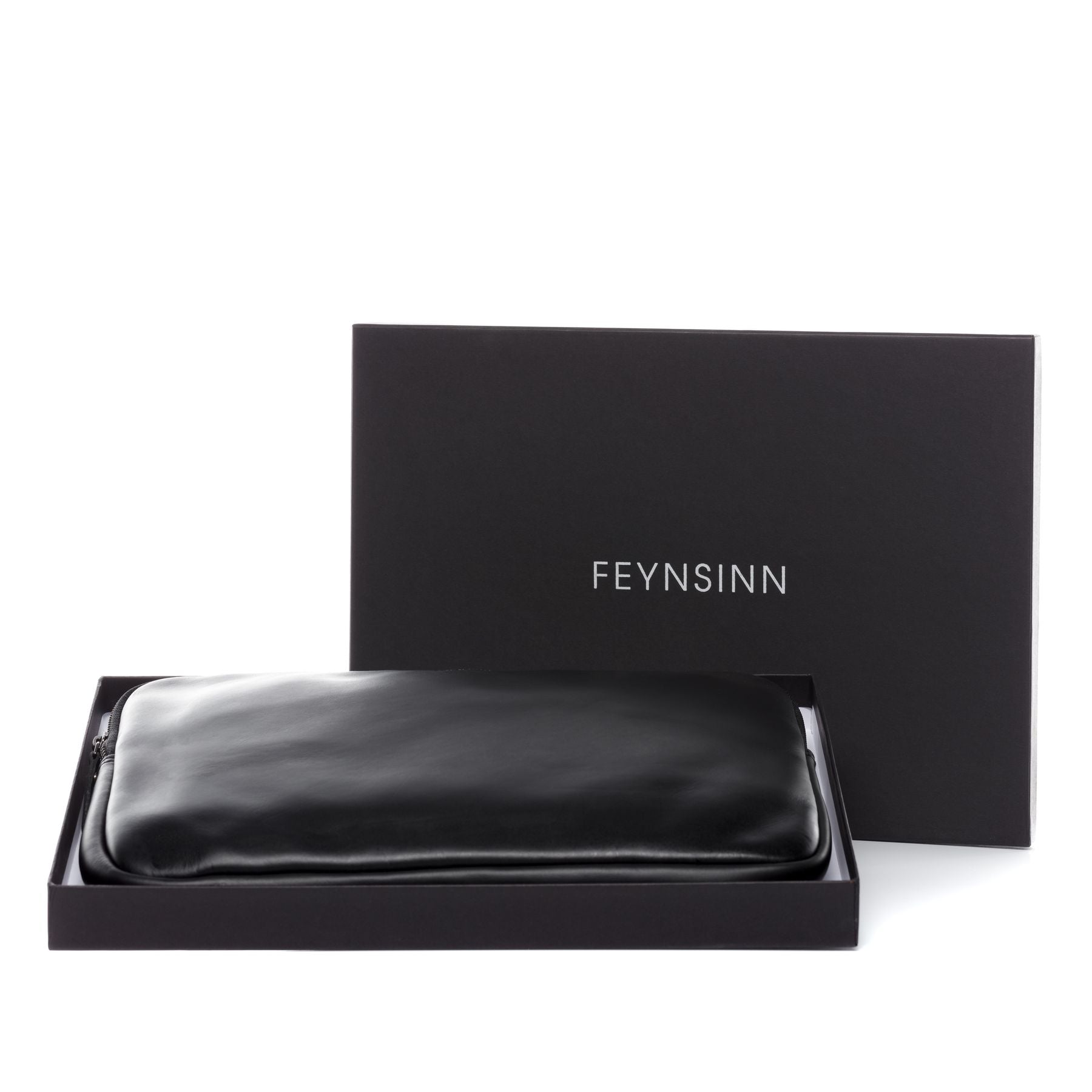 FEYNSINN BERLIN Laptoptasche Leder JASPAR 17"-schwarz 27365