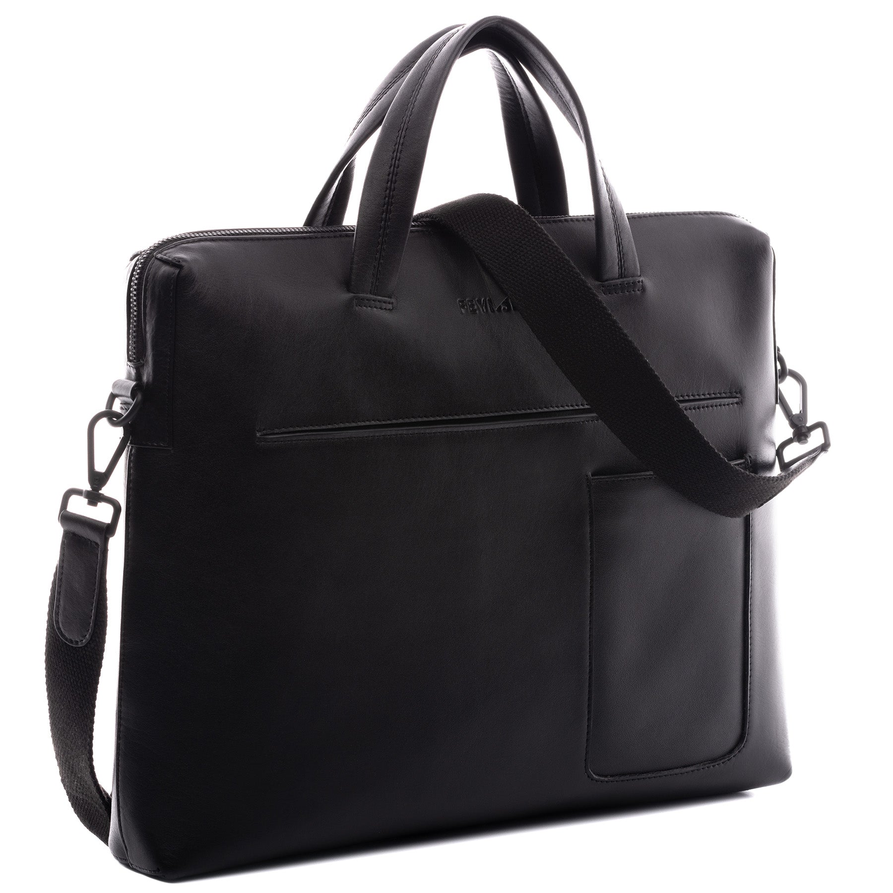 FEYNSINN Laptoptasche Leder ENNO schwarz Businesstasche 44313