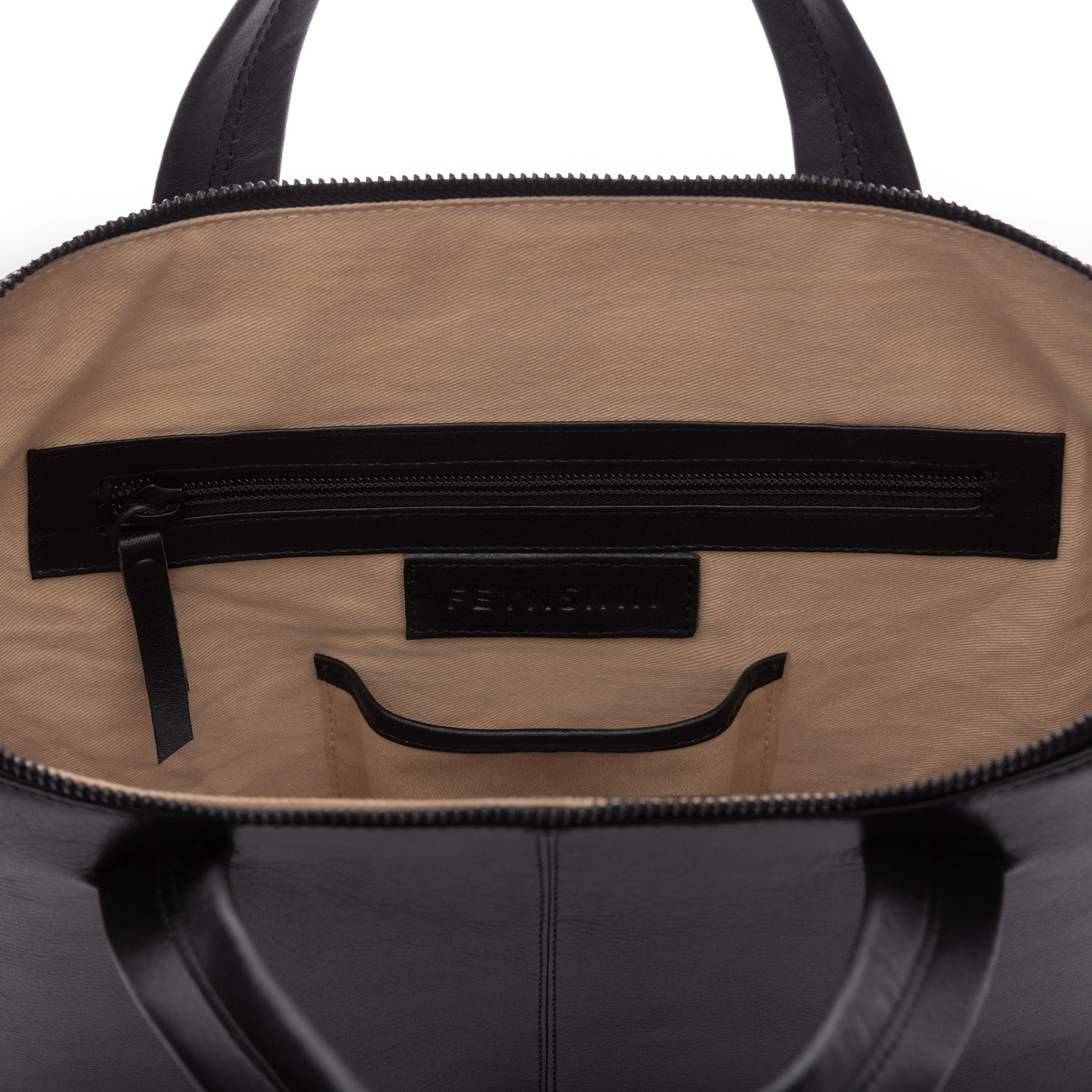 FEYNSINN Laptoptasche Leder ENNO schwarz Businesstasche 44304