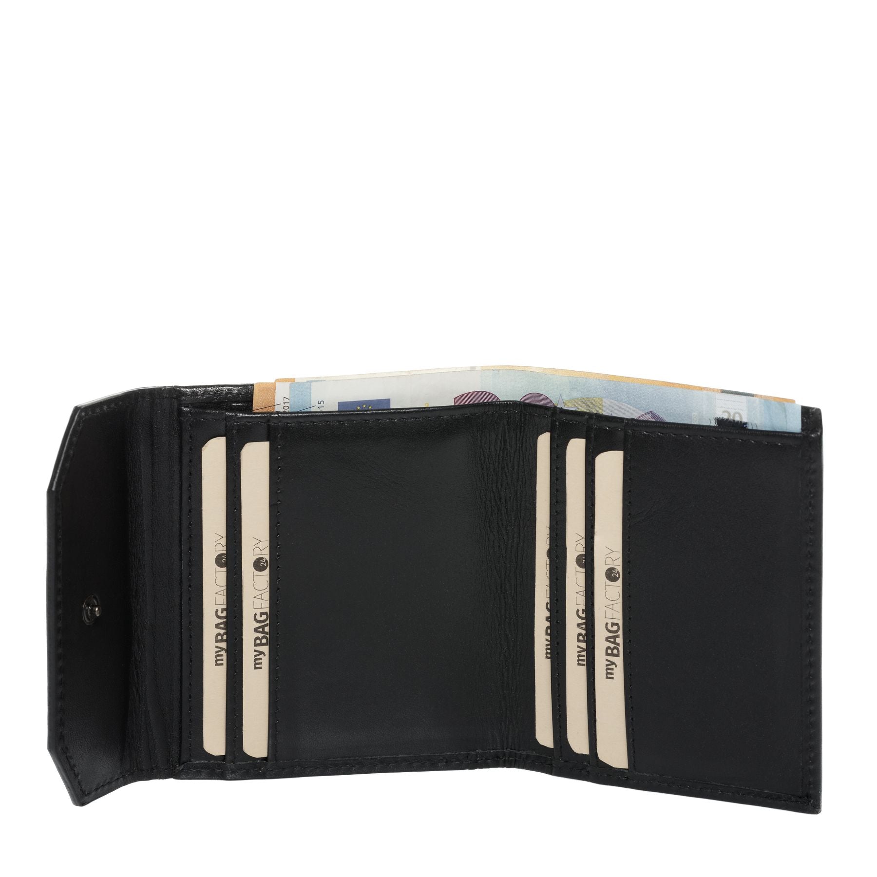 FEYNSINN BERLIN Damen Geldbeutel Leder - XS - KIMI schwarz 28101