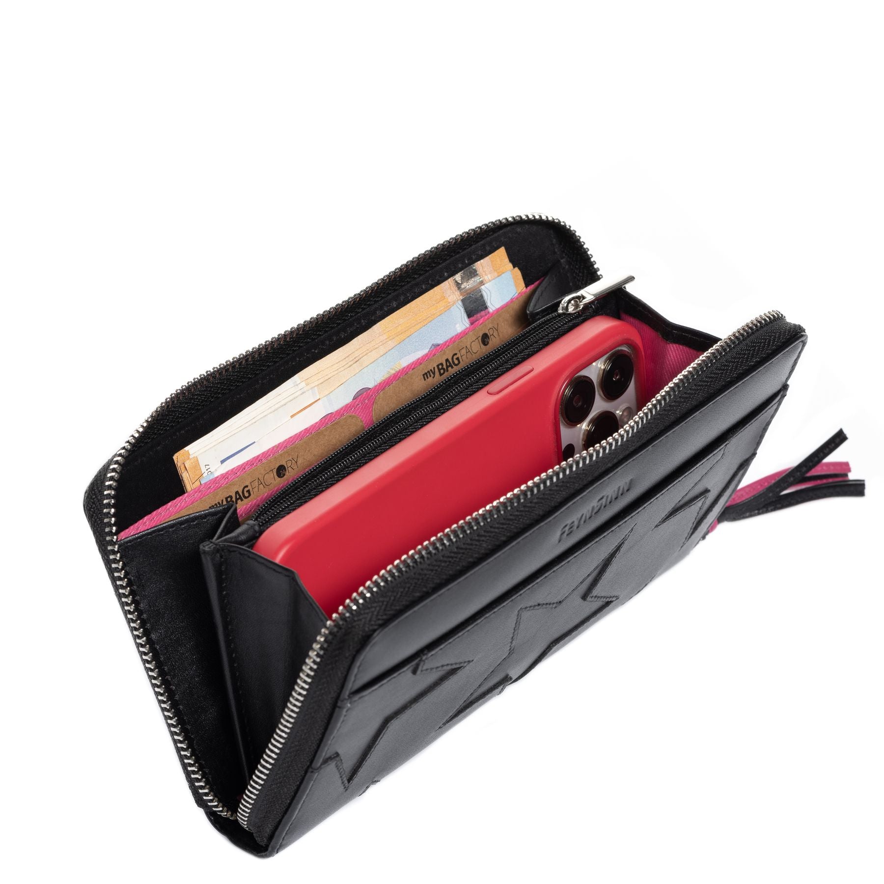 FEYNSINN BERLIN Portemonnaie STARS schwarz 36931