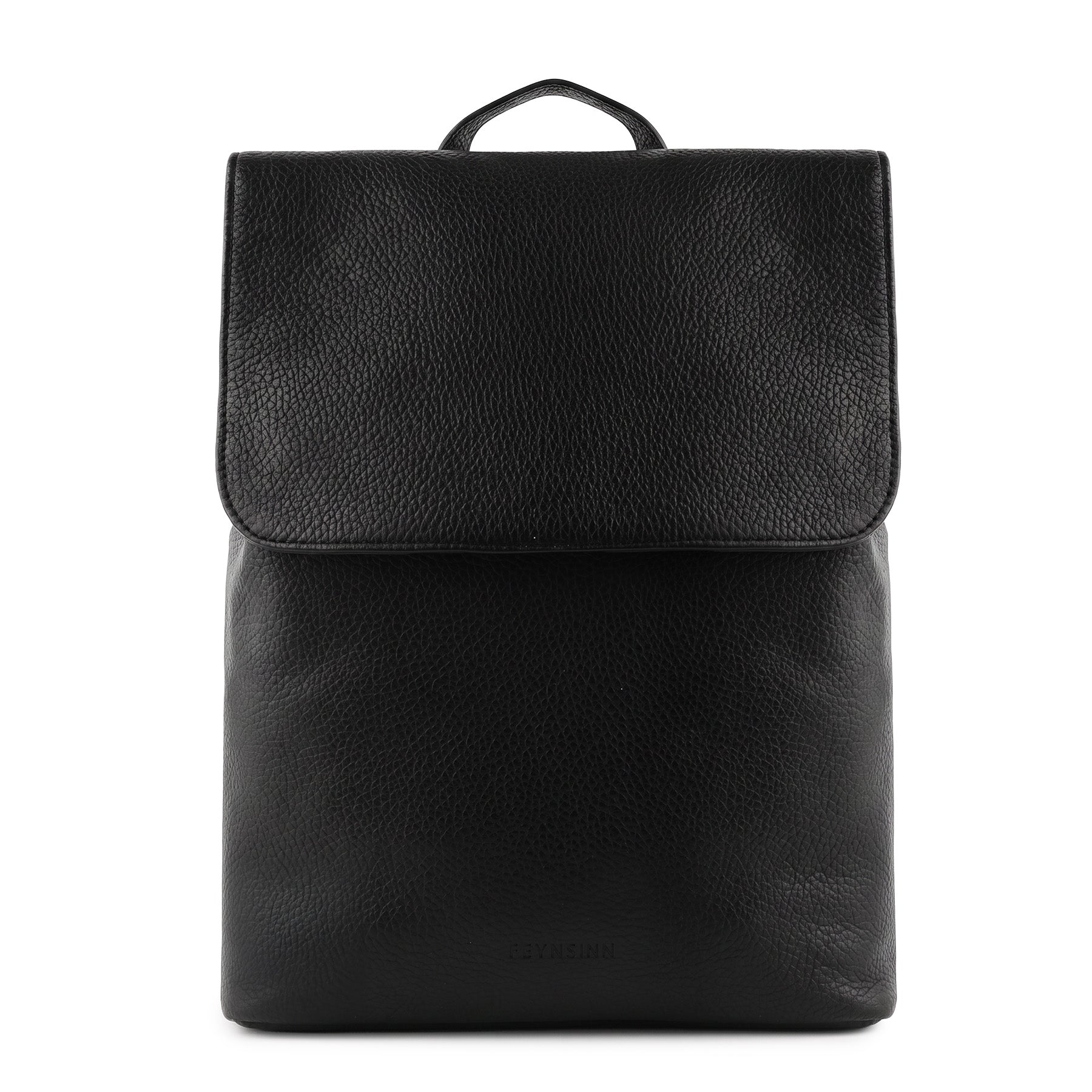 Rucksack Leder schwarz ALVA frontal