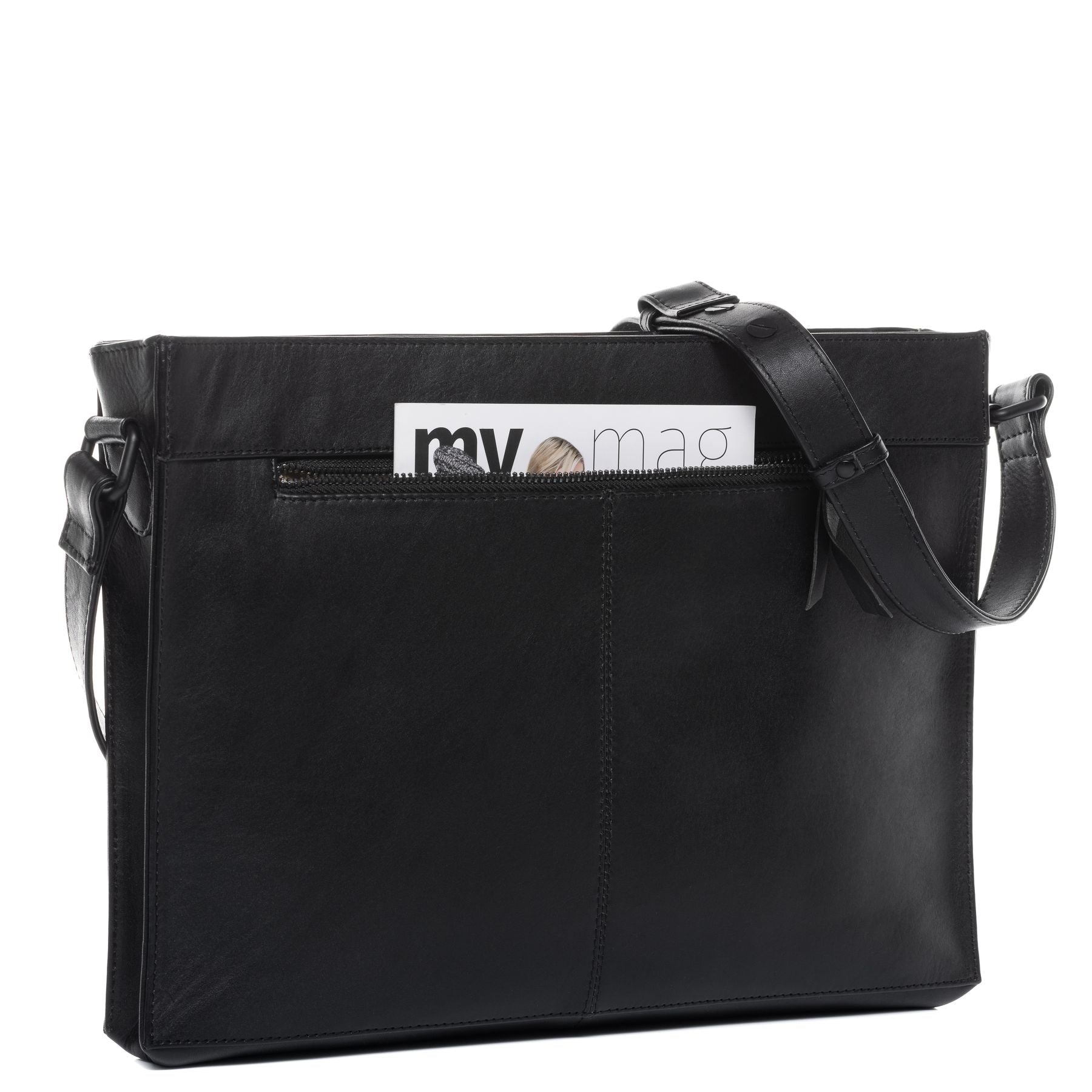 FEYNSINN BERLIN Schultertasche Leder SELVA schwarz 36621