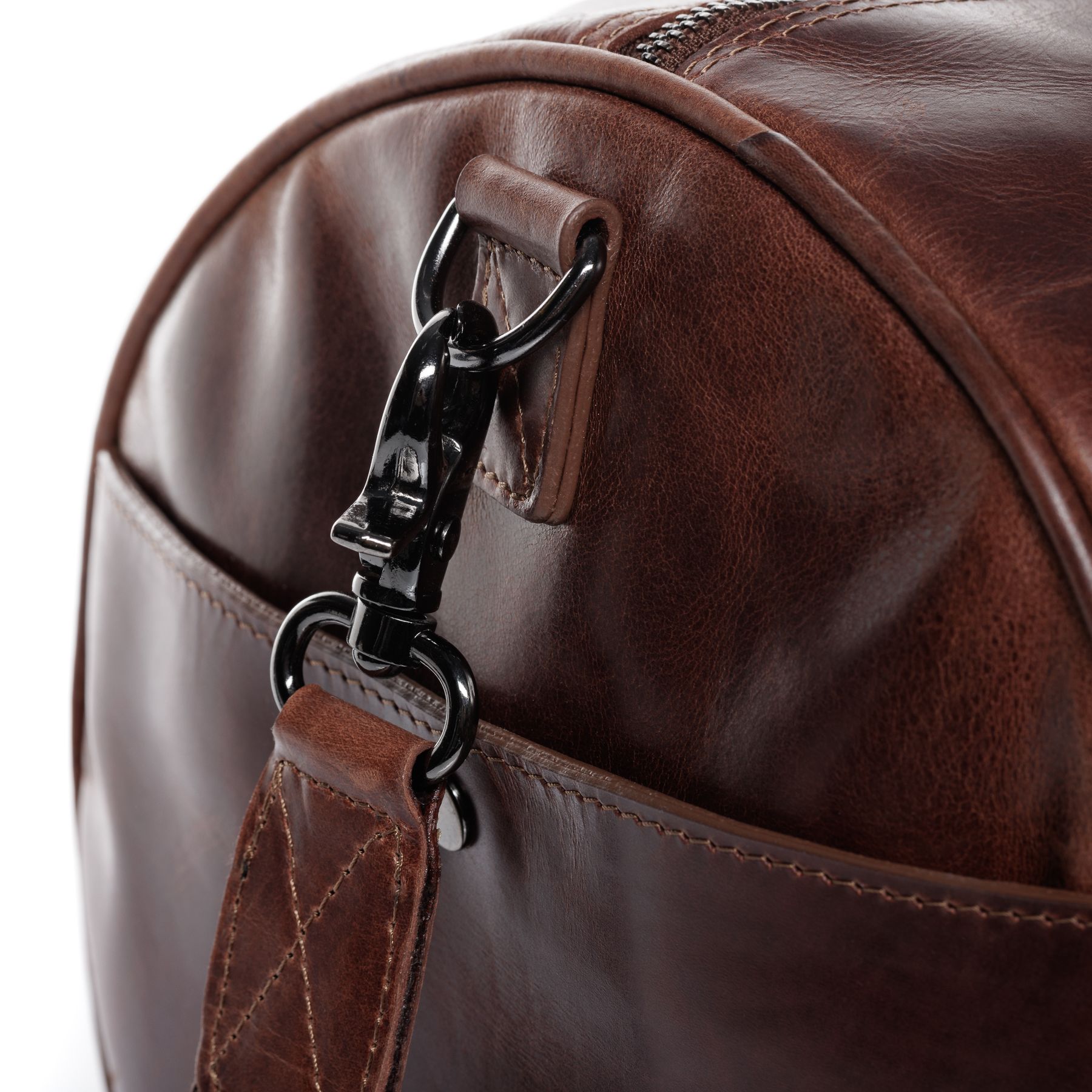 FEYNSINN BERLIN Sporttasche Leder FINLAY braun-cognac 32876