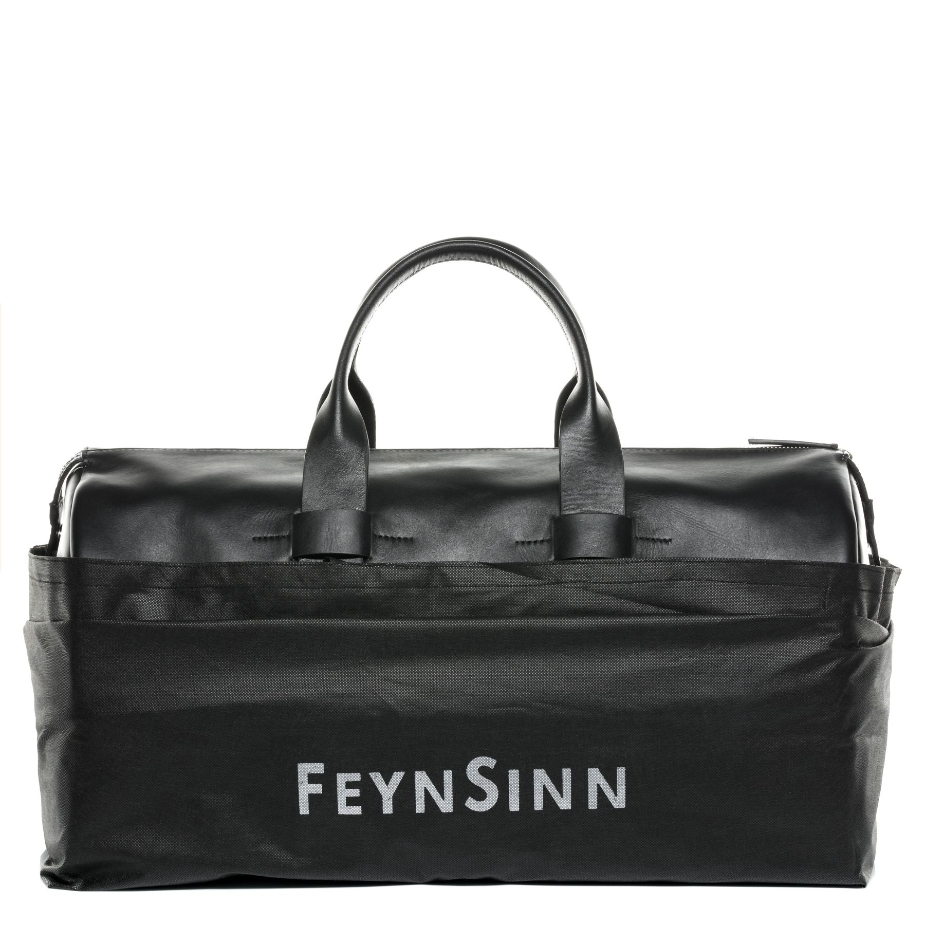 FEYNSINN BERLIN Reisetasche Weekender Leder TROY schwarz 27567