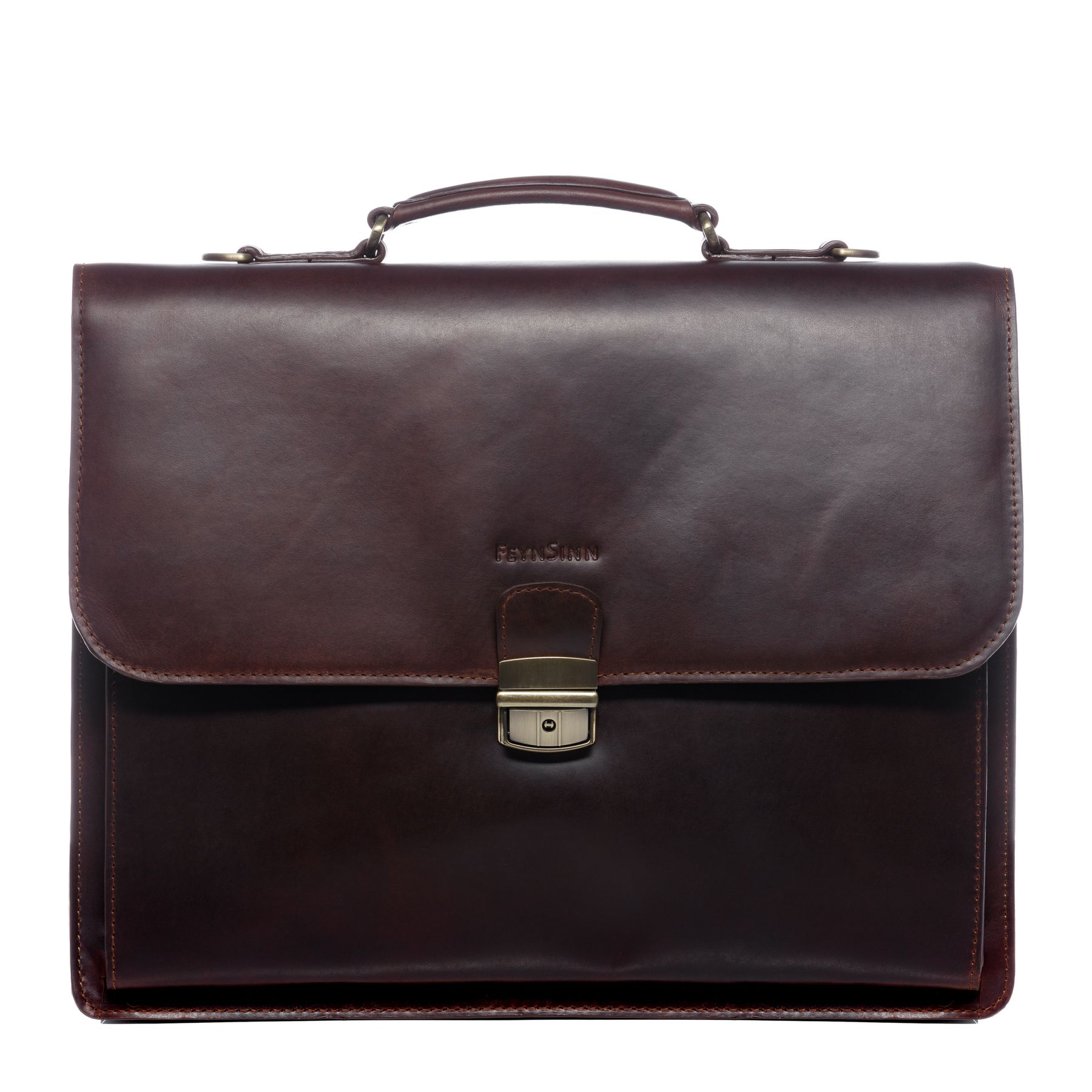 FEYNSINN BERLIN Aktentasche Leder XL EMILIO braun-cognac 16324