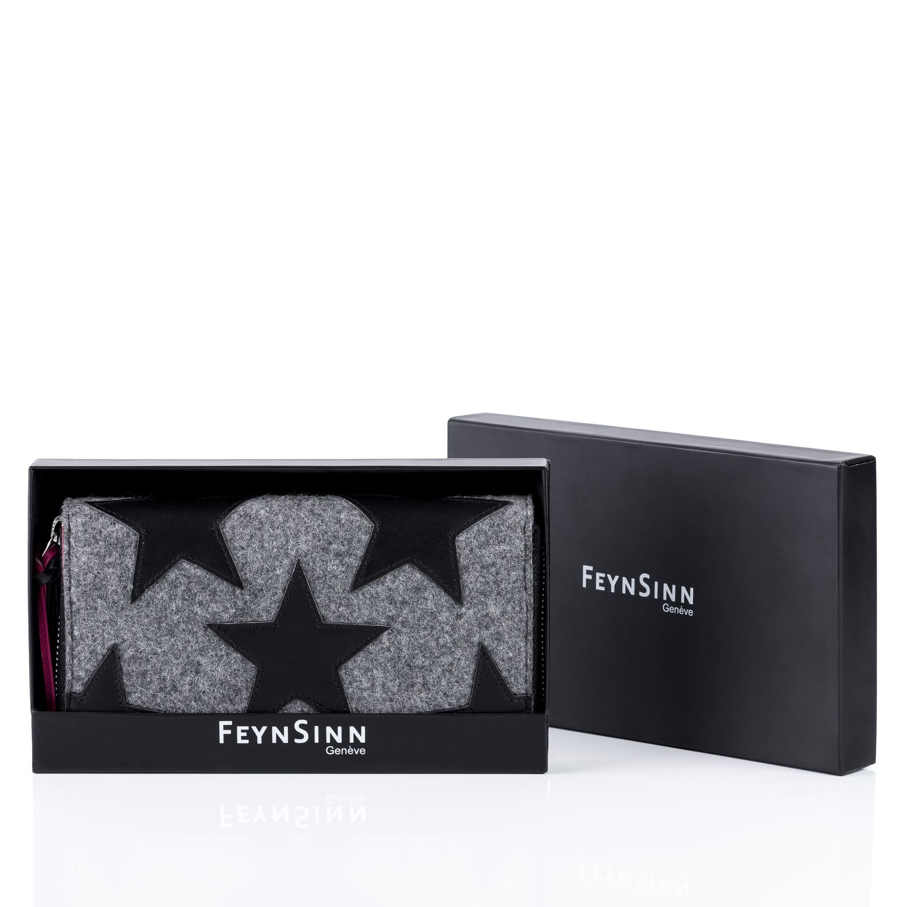 FEYNSINN BERLIN Portemonnaie STARS felt-schwarz 13385