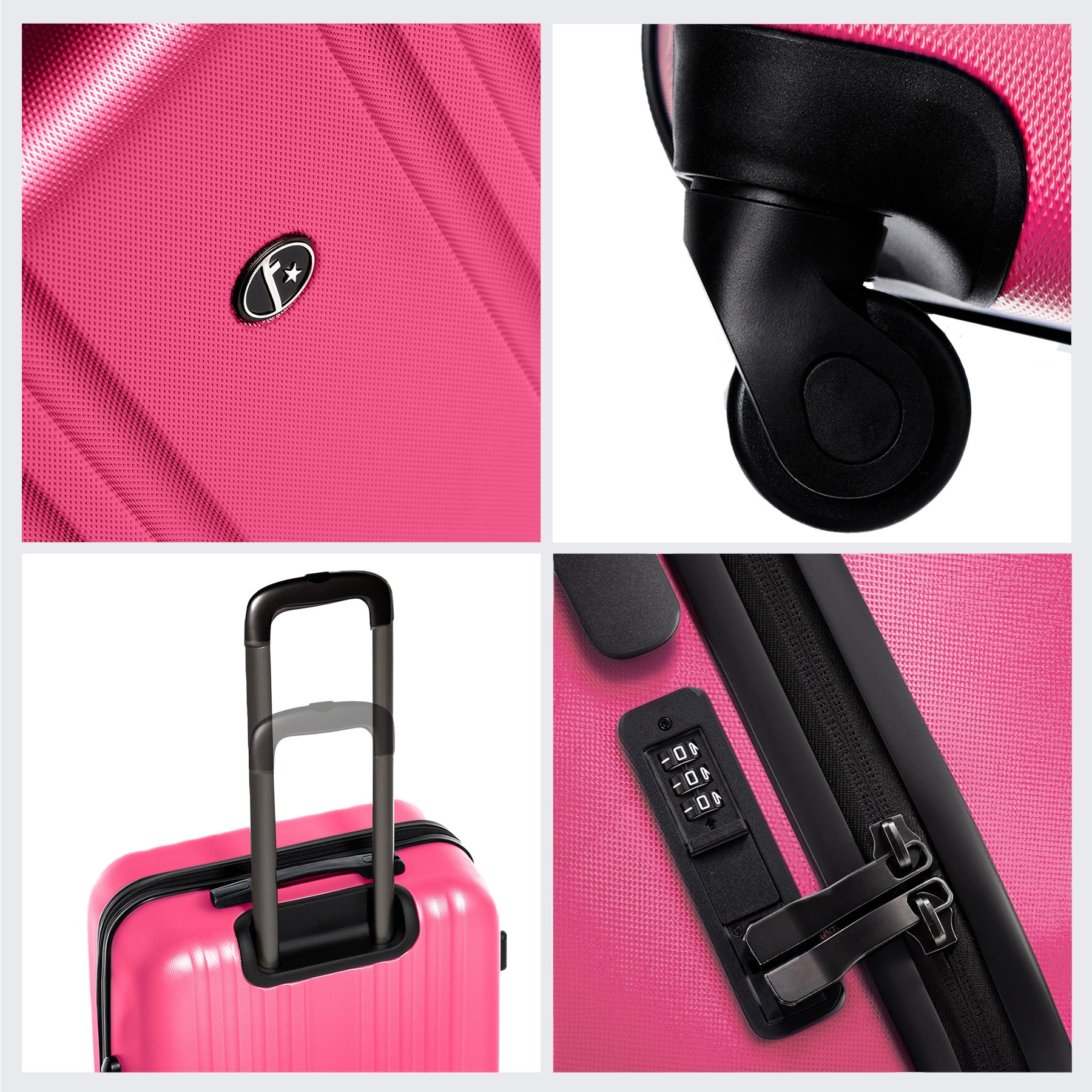 FERGÉ Kofferset 3-teilig Marseille gelb 3er Trolley Set 46848