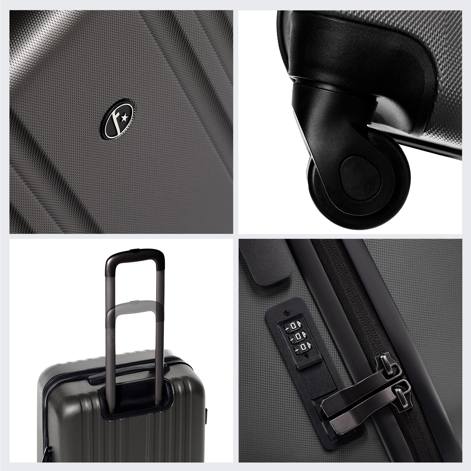 FERGÉ Kofferset 3-teilig Marseille gelb 3er Trolley Set 46858