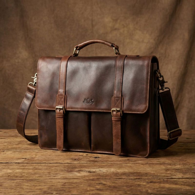 Aktentasche Sid&Vain Harvord stehend auf einem Tisch