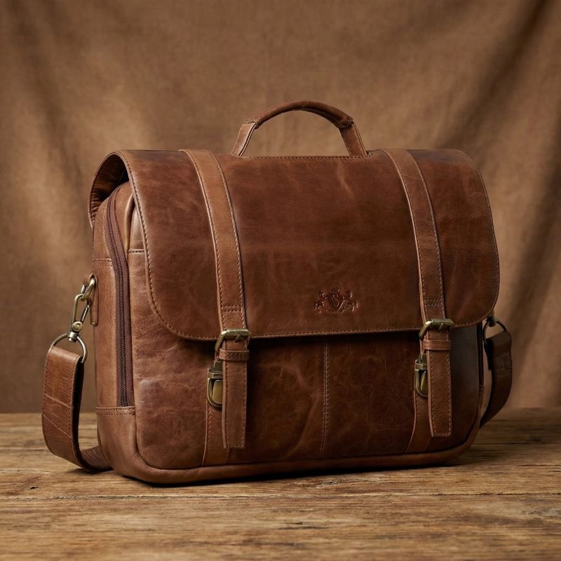 Aktentasche Sid&Vain Spector stehend auf einem Tisch