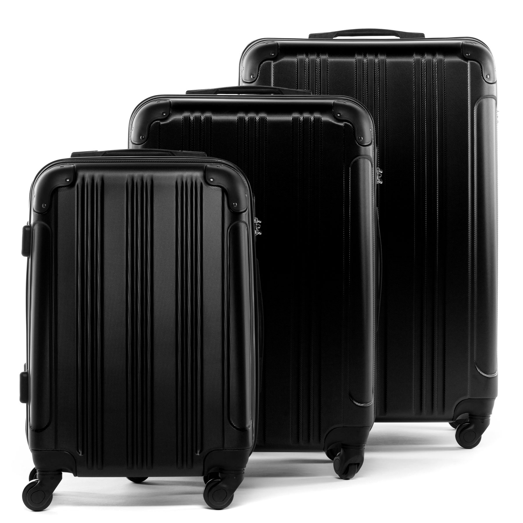 FERGÉ 3-piece suitcase set QUÉBEC 3-piece trolley set 4 wheels