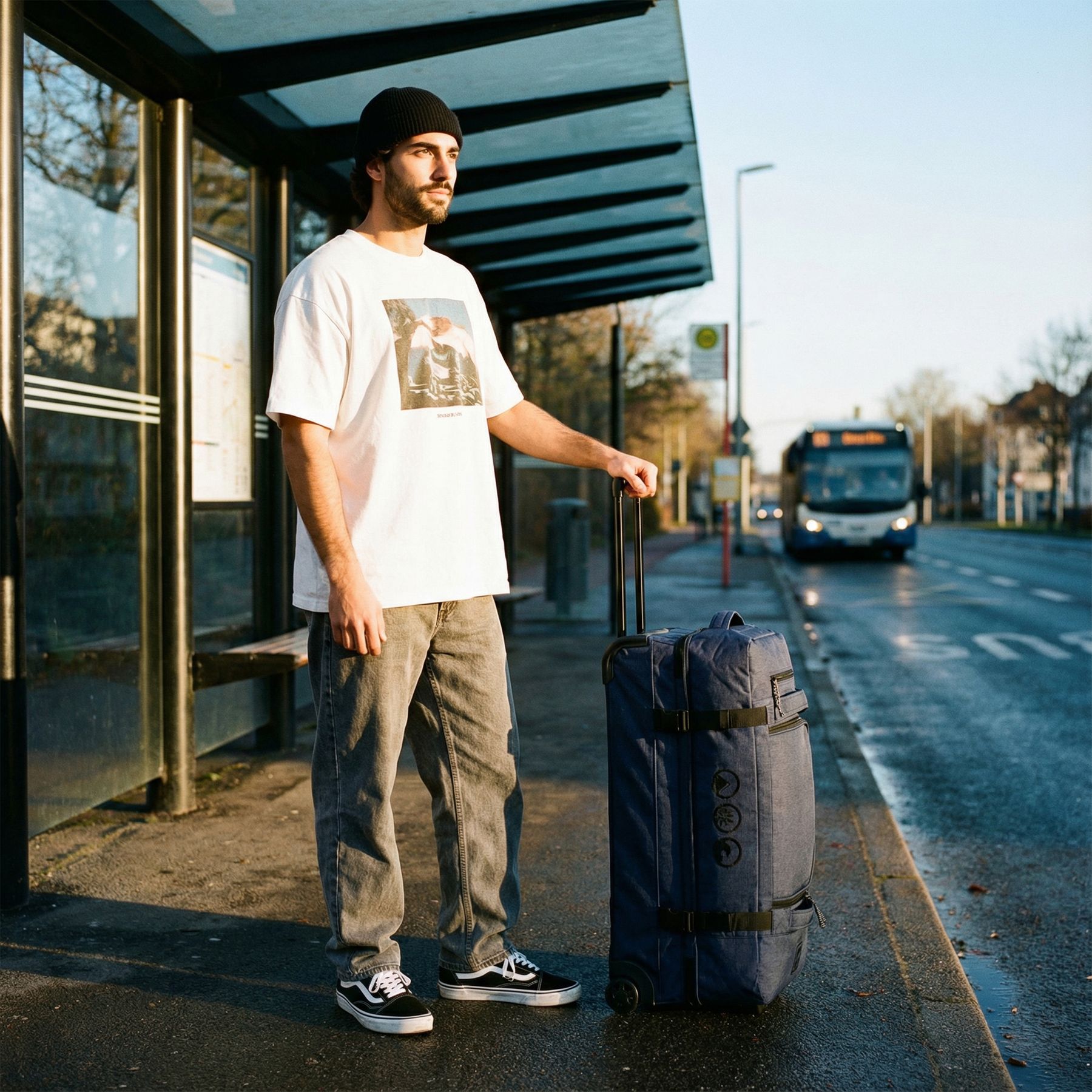 Reisetasche mit Rollen KANE XL blau