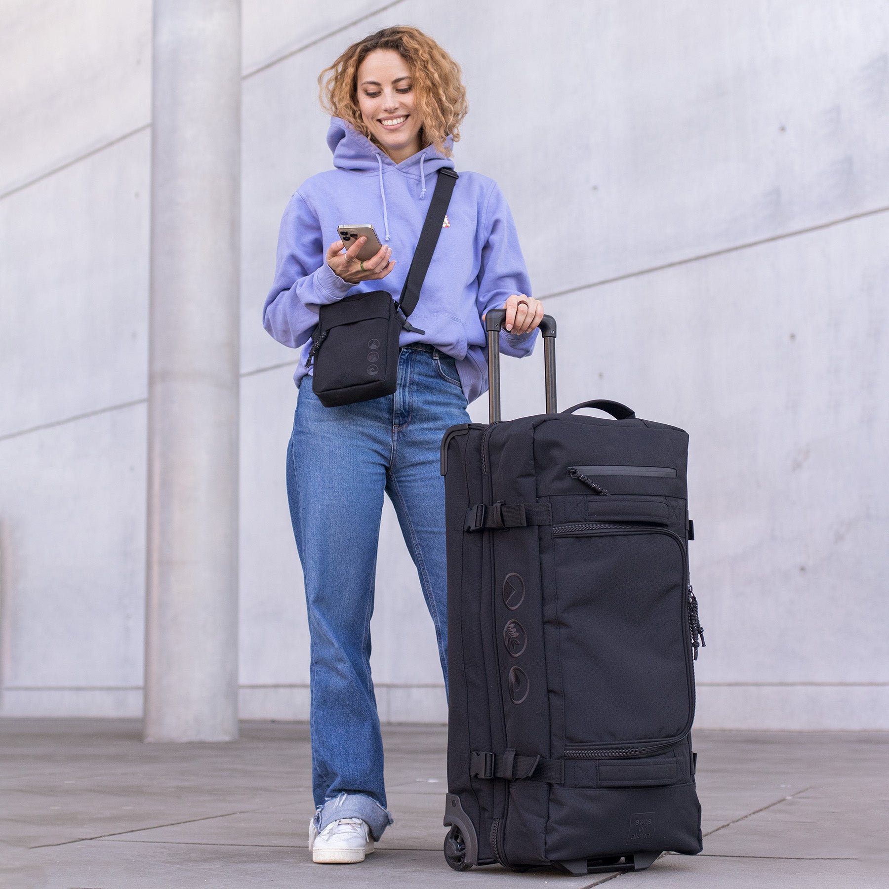 Reisetasche mit 2 Rollen KANE Duffel-Trolley XXL 140 L Rollkoffer 44375