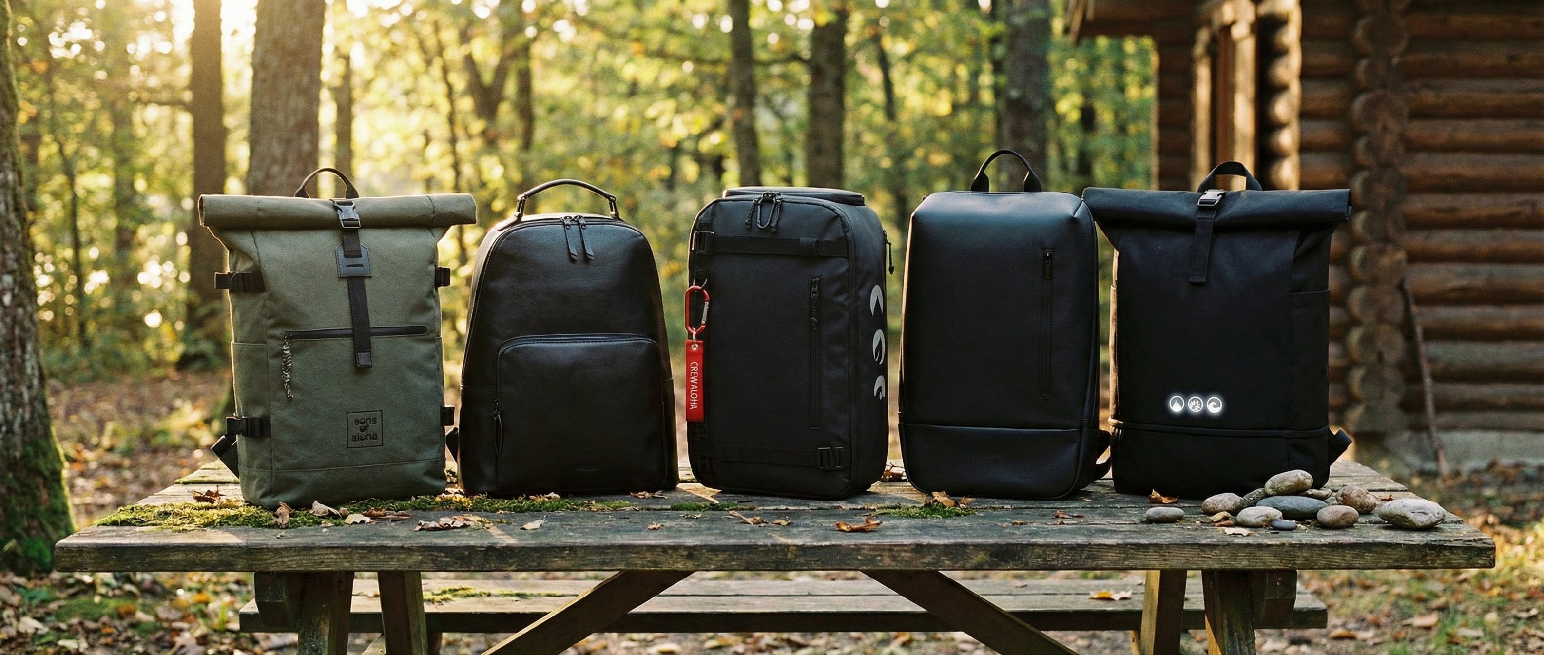 Bild von allen getesteten Rucksäcken