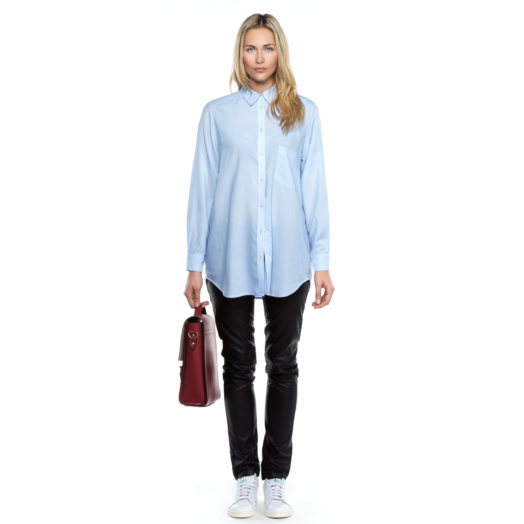 SID & VAIN Aktentasche Leder BOSTON red 23878