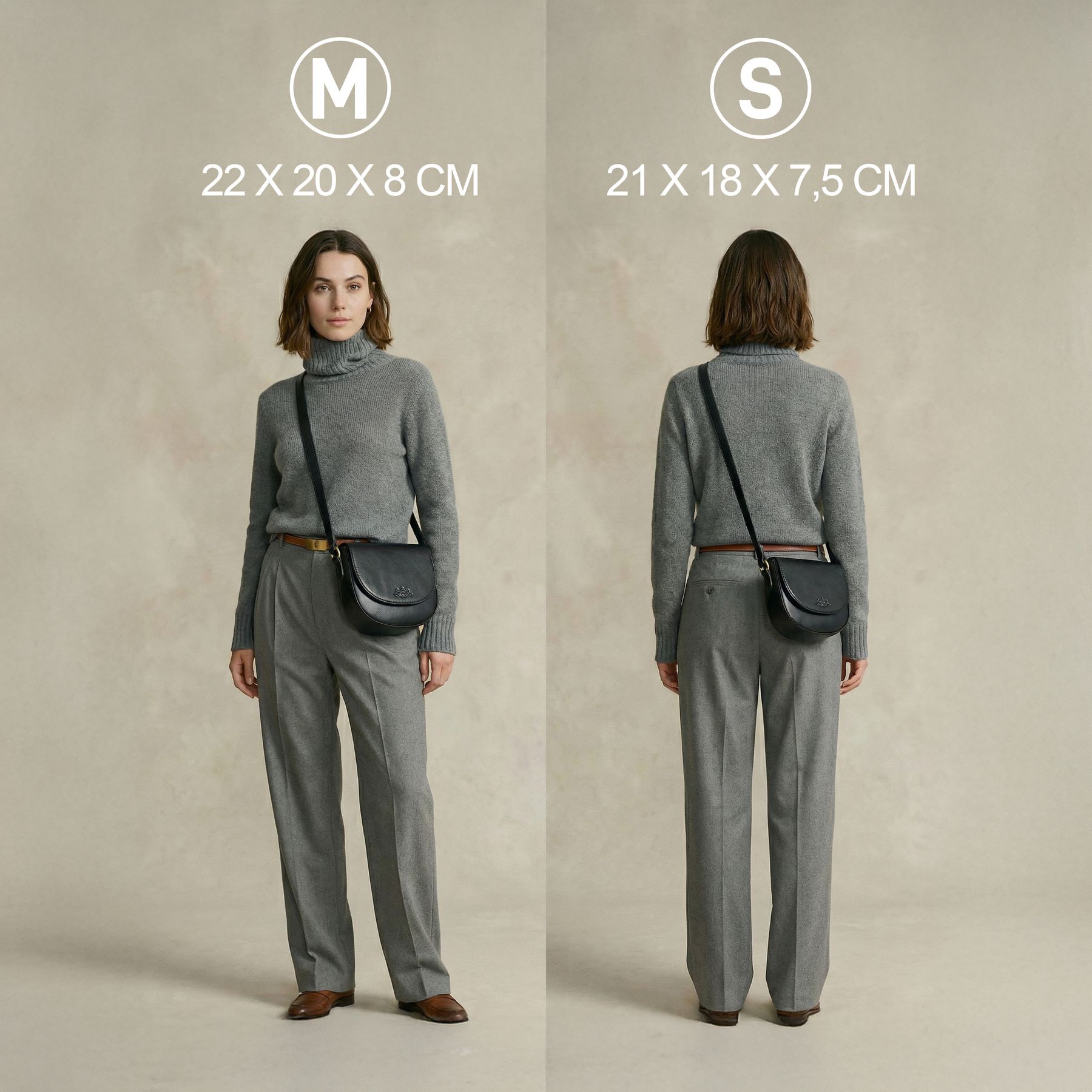 Umhängetasche Leder TRISH Schultertasche