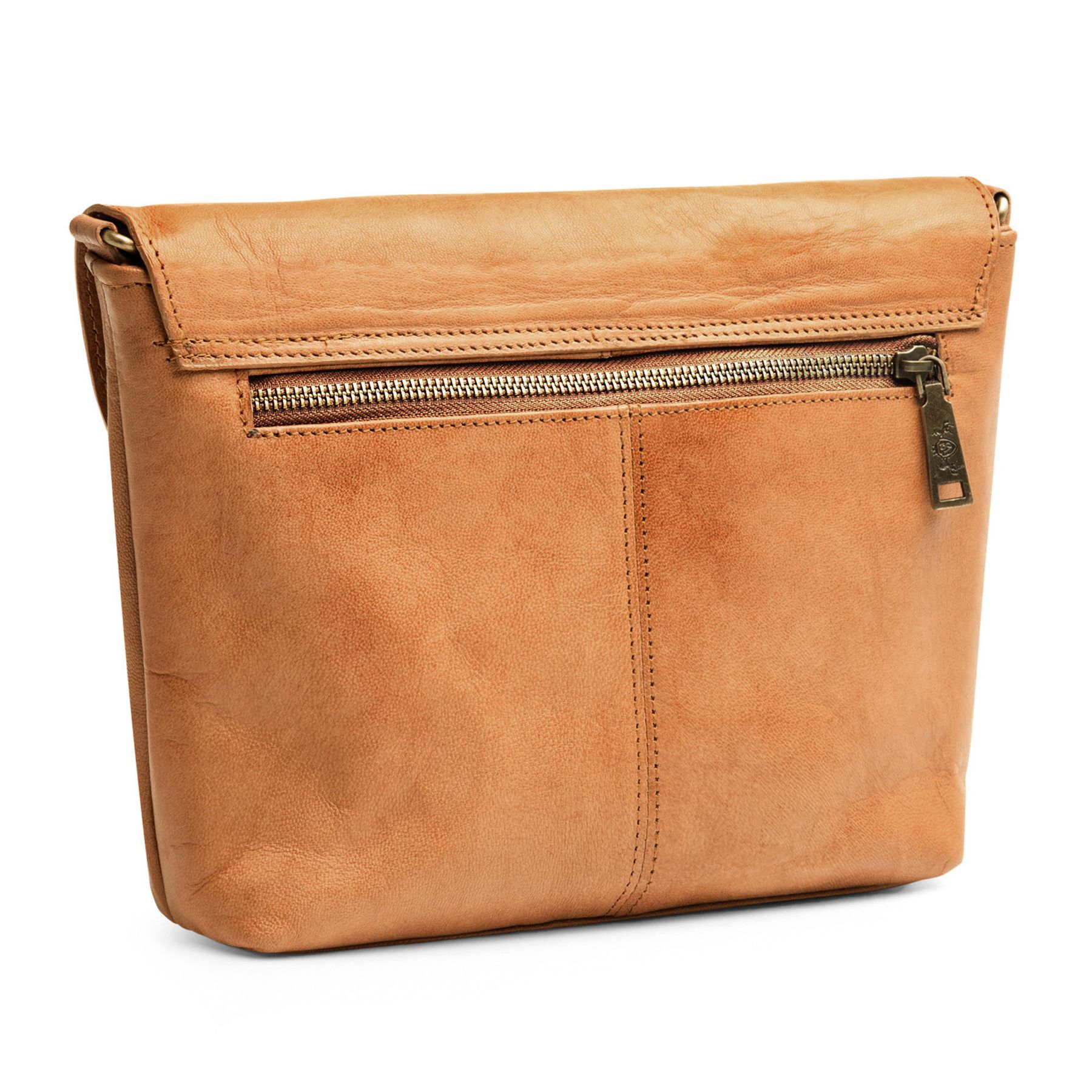 SID & VAIN Crossbody echt Leder Umhängetasche Damen Handtasche hellbraun Ledertasche MAE 50511