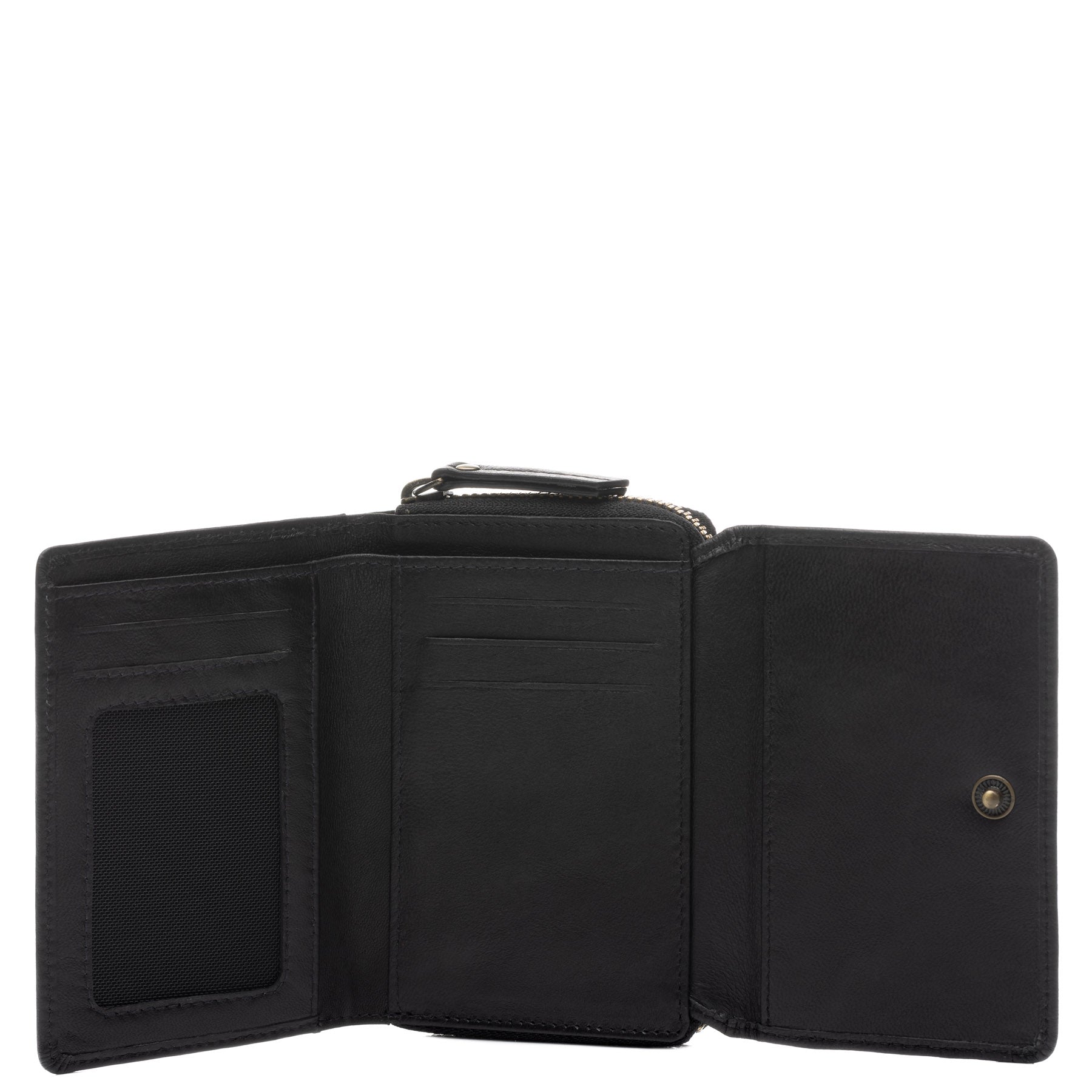 SID & VAIN Geldbeutel Zip Leder AVA schwarz 38944