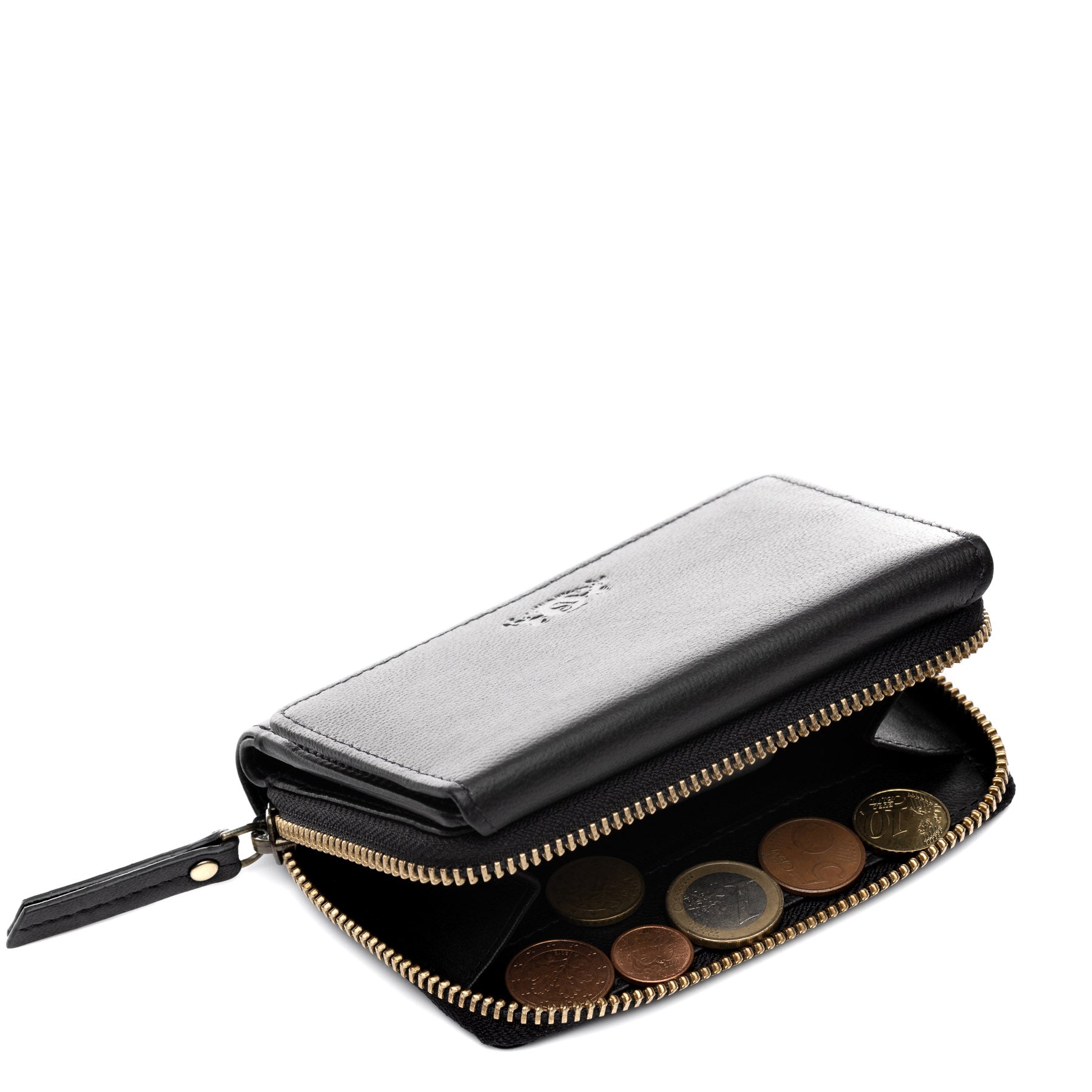 SID & VAIN Geldbeutel Zip Leder AVA schwarz 38946