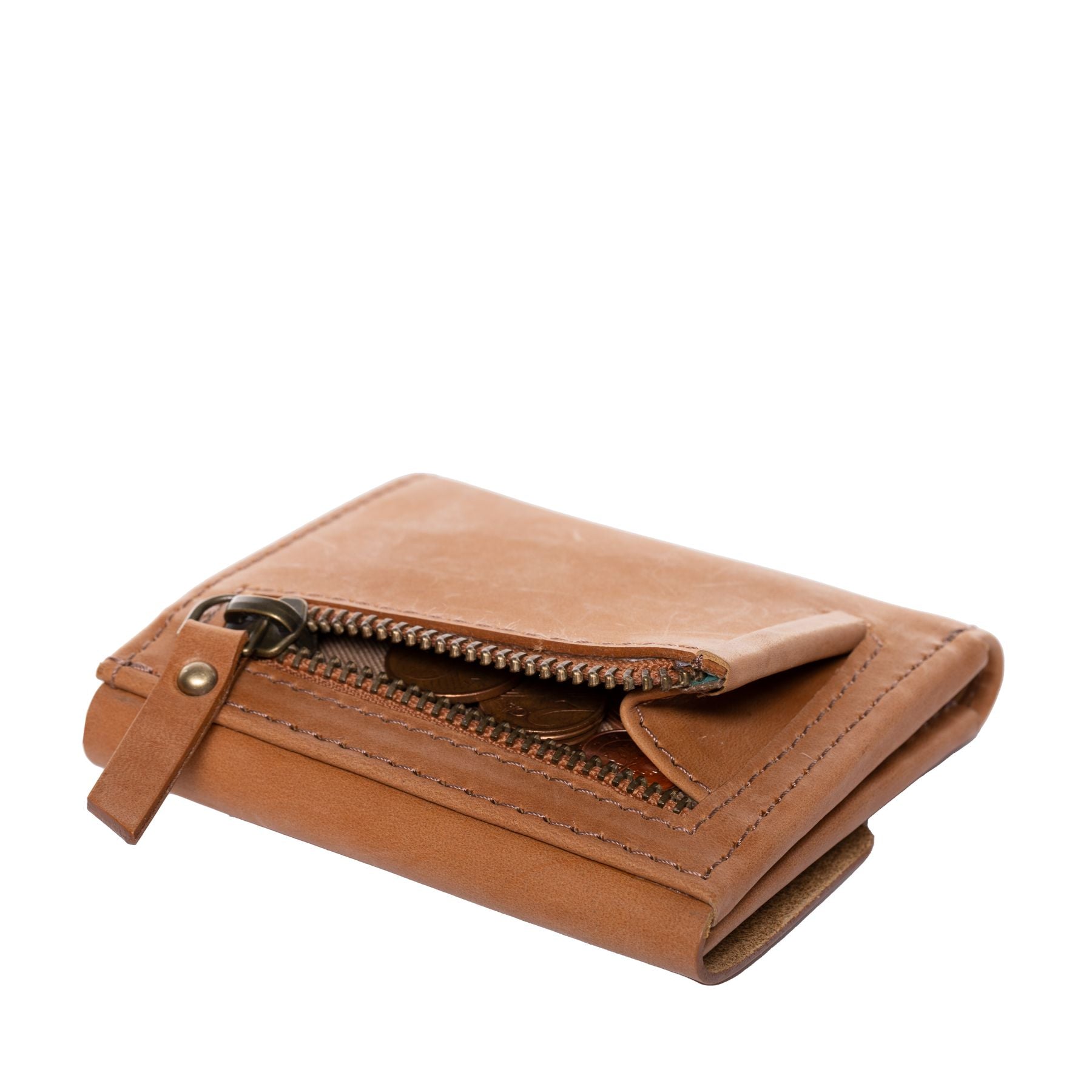 SID & VAIN Damen Geldbeutel Leder klein ELSA natural-light-tan 34646