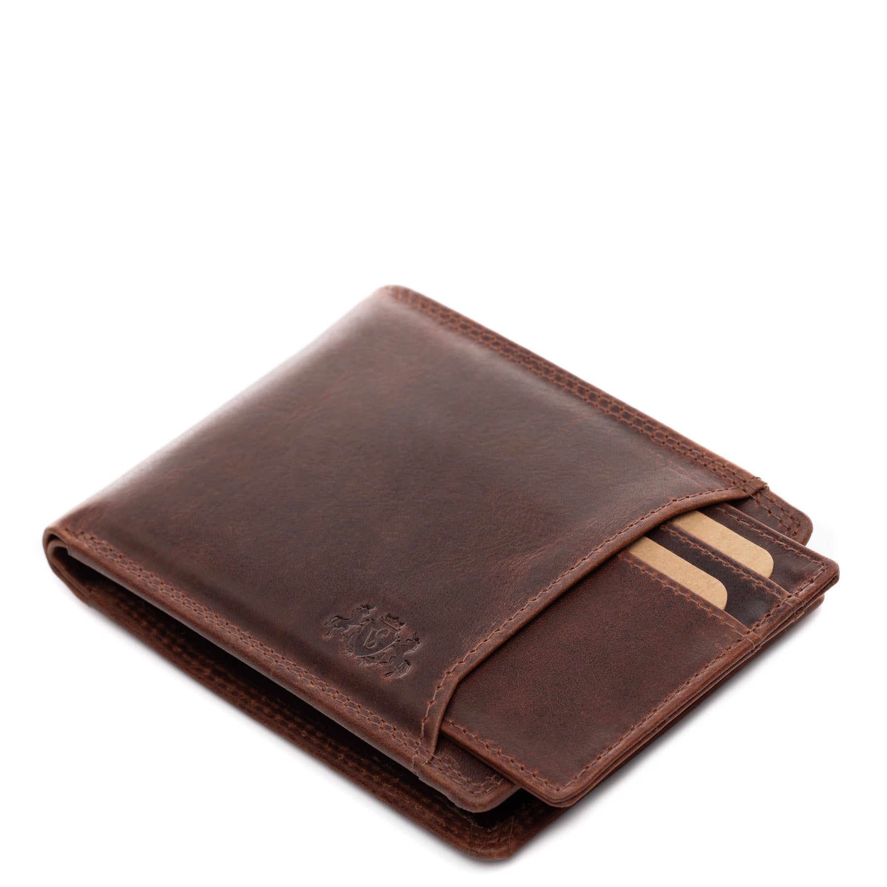 SID & VAIN Geldbörse Leder JACOB cognac braun Brieftasche 45569