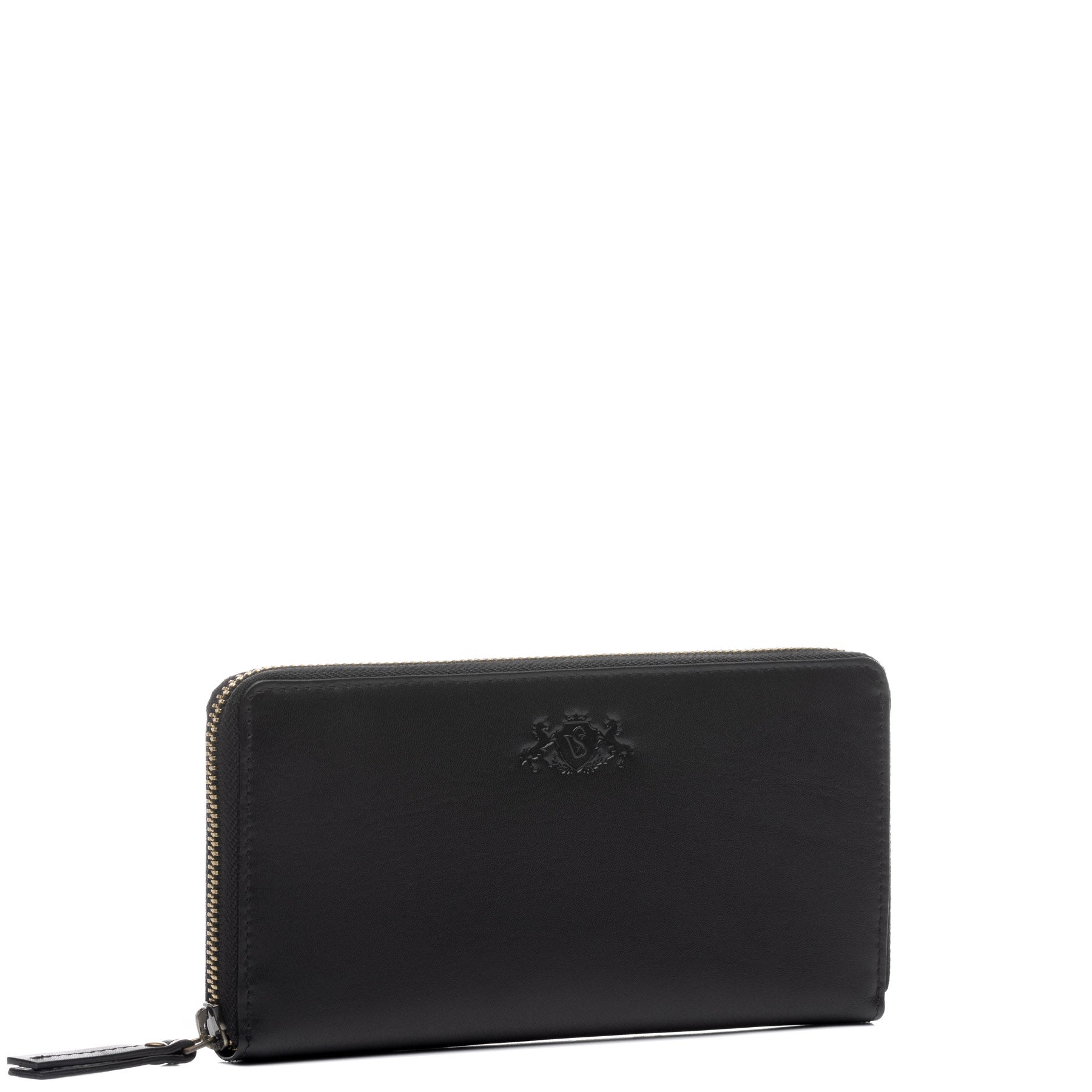 SID & VAIN Geldboerse Leder JERSEY schwarz braun Geldbeutel 1