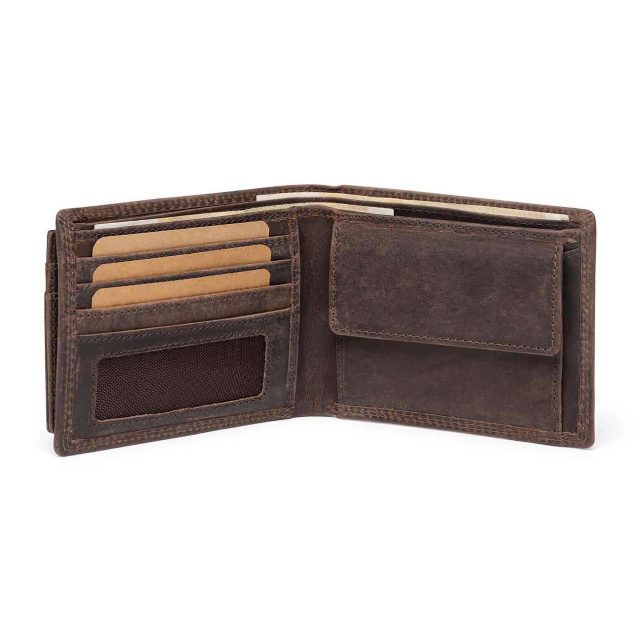 SID & VAIN Geldbeutel herausnehmbaren Karten-Halter RFID Schutz echt Leder Geldbörse extra flaches Design Herren Brieftasche JACOB 50289