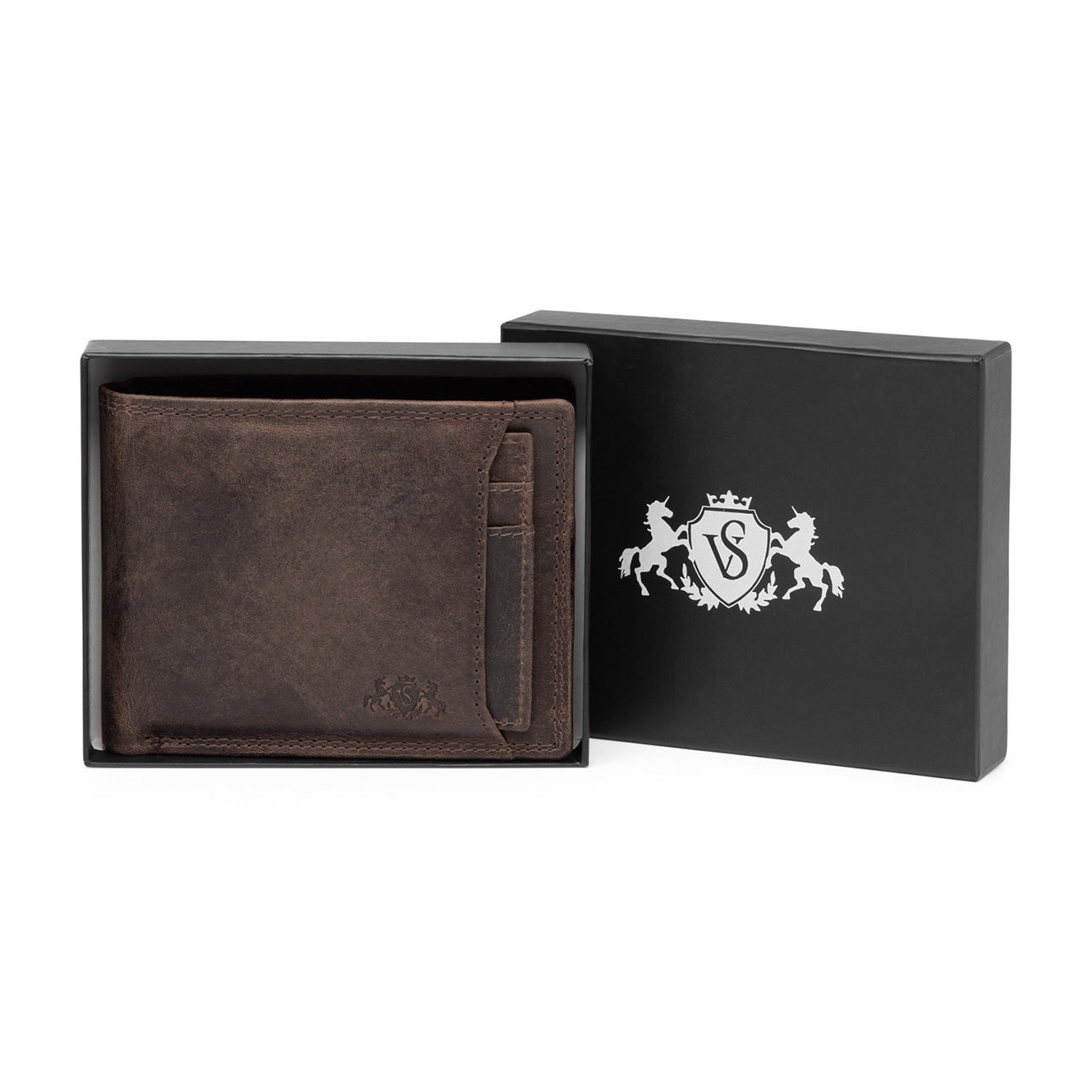 SID & VAIN Geldbeutel herausnehmbaren Karten-Halter RFID Schutz echt Leder Geldbörse extra flaches Design Herren Brieftasche JACOB 50287